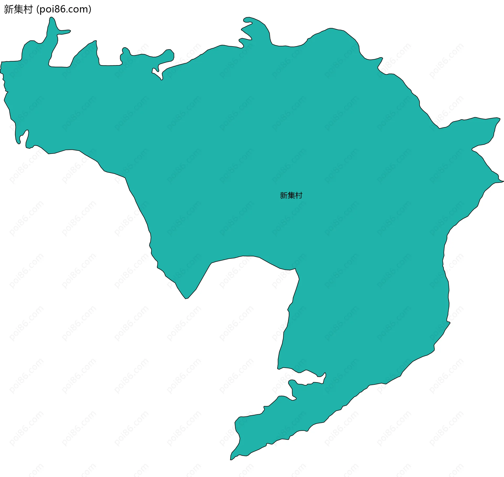 新集村边界地图