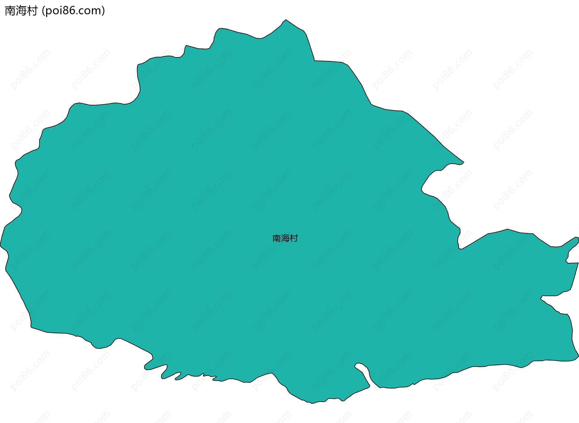 南海村边界地图