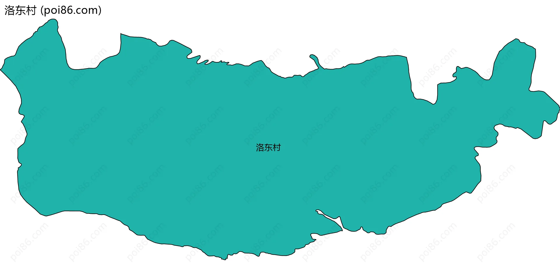 洛东村边界地图