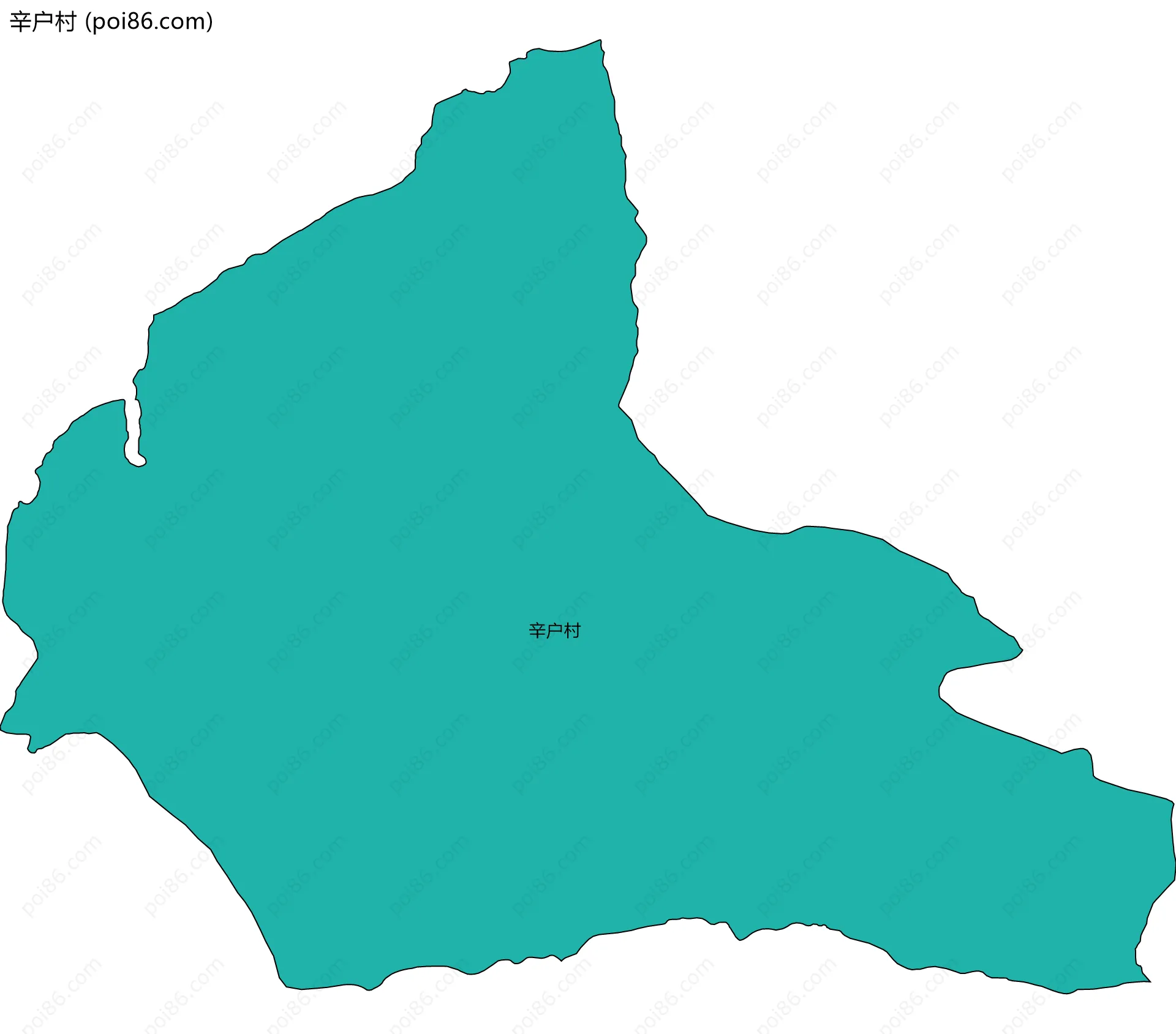 辛户村边界地图