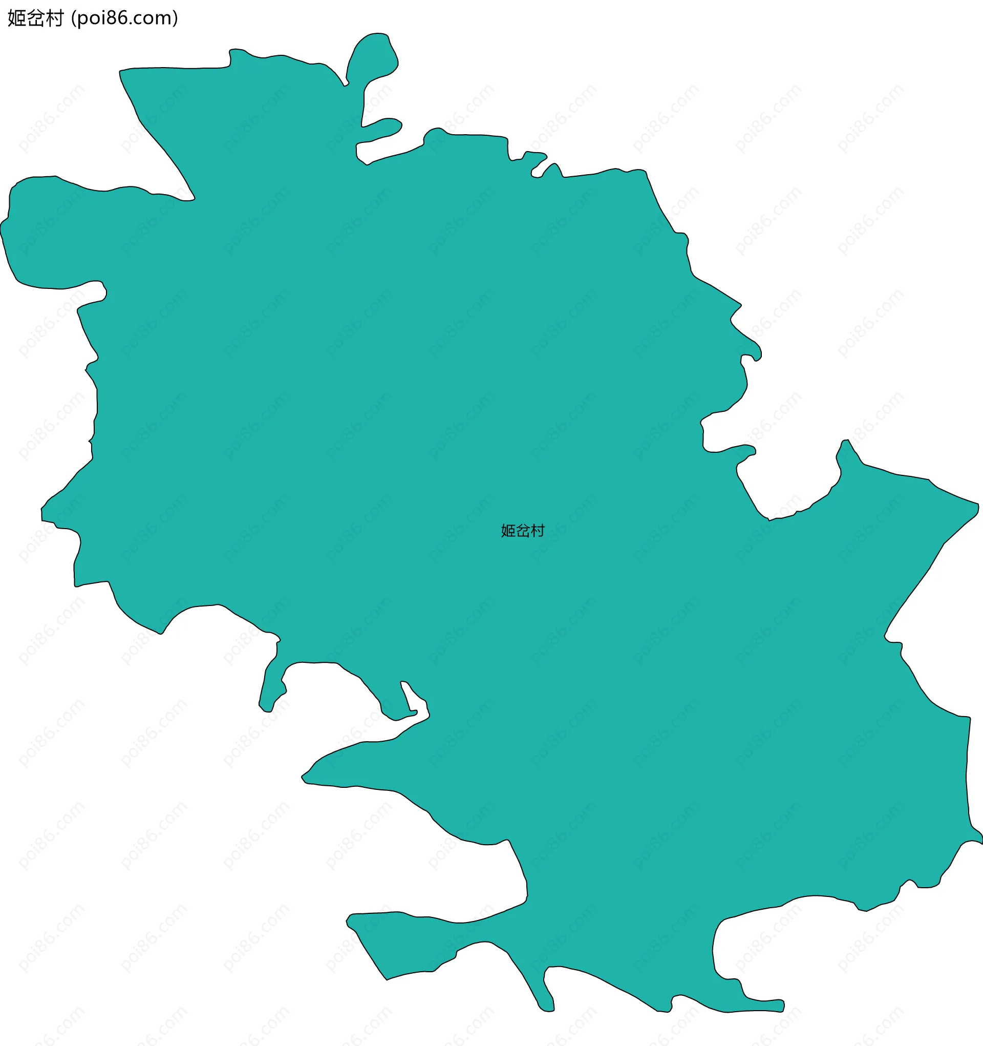 姬岔村边界地图