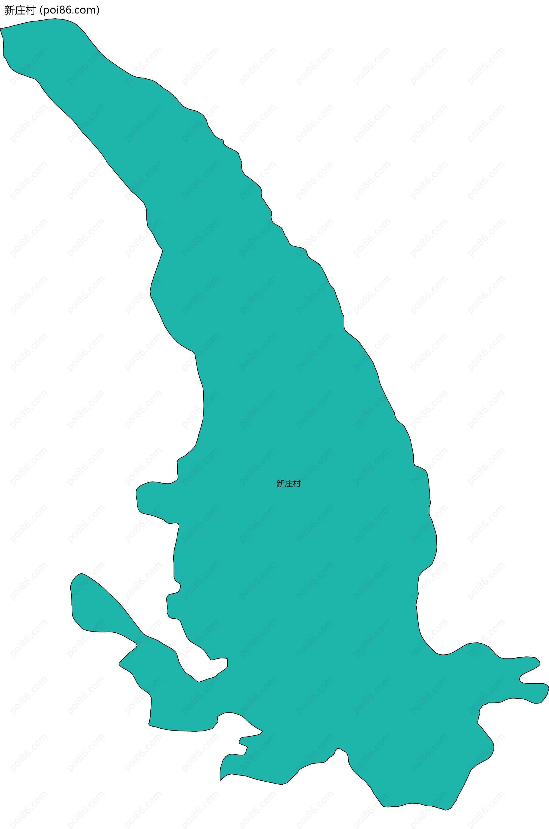 新庄村边界地图