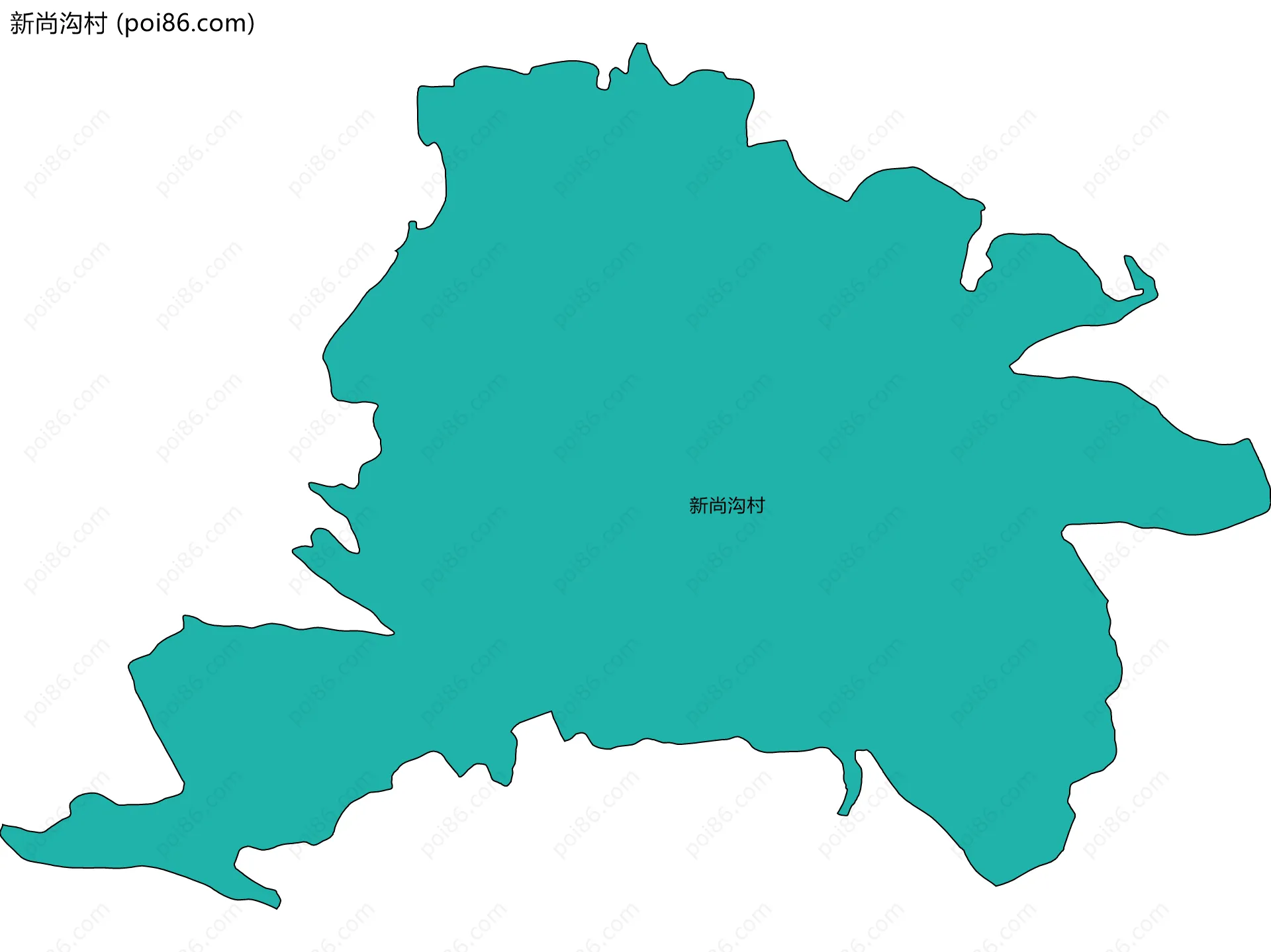 新尚沟村边界地图