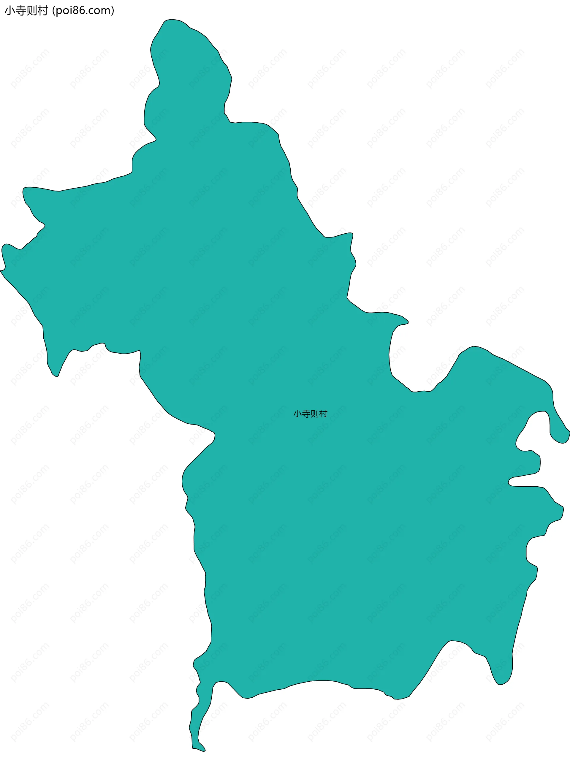 小寺则村边界地图