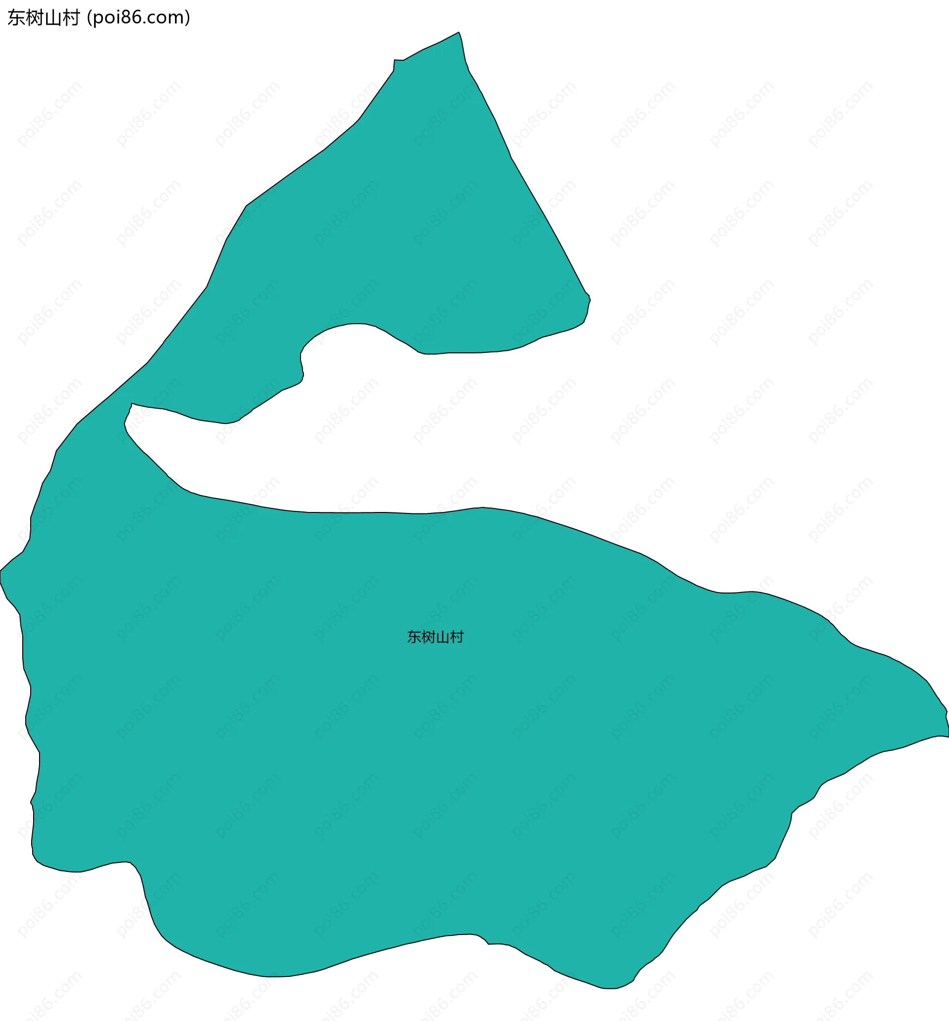 东树山村边界地图