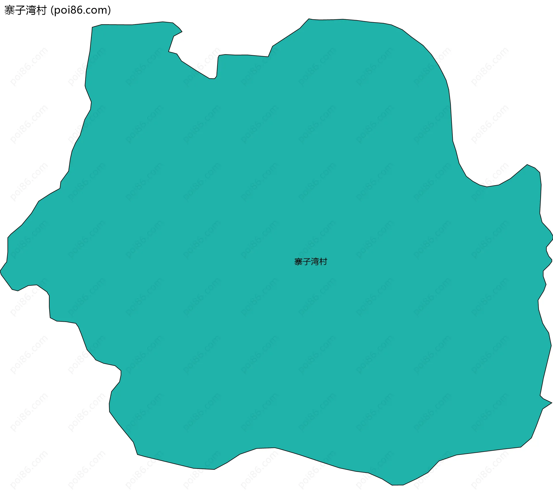 寨子湾村边界地图