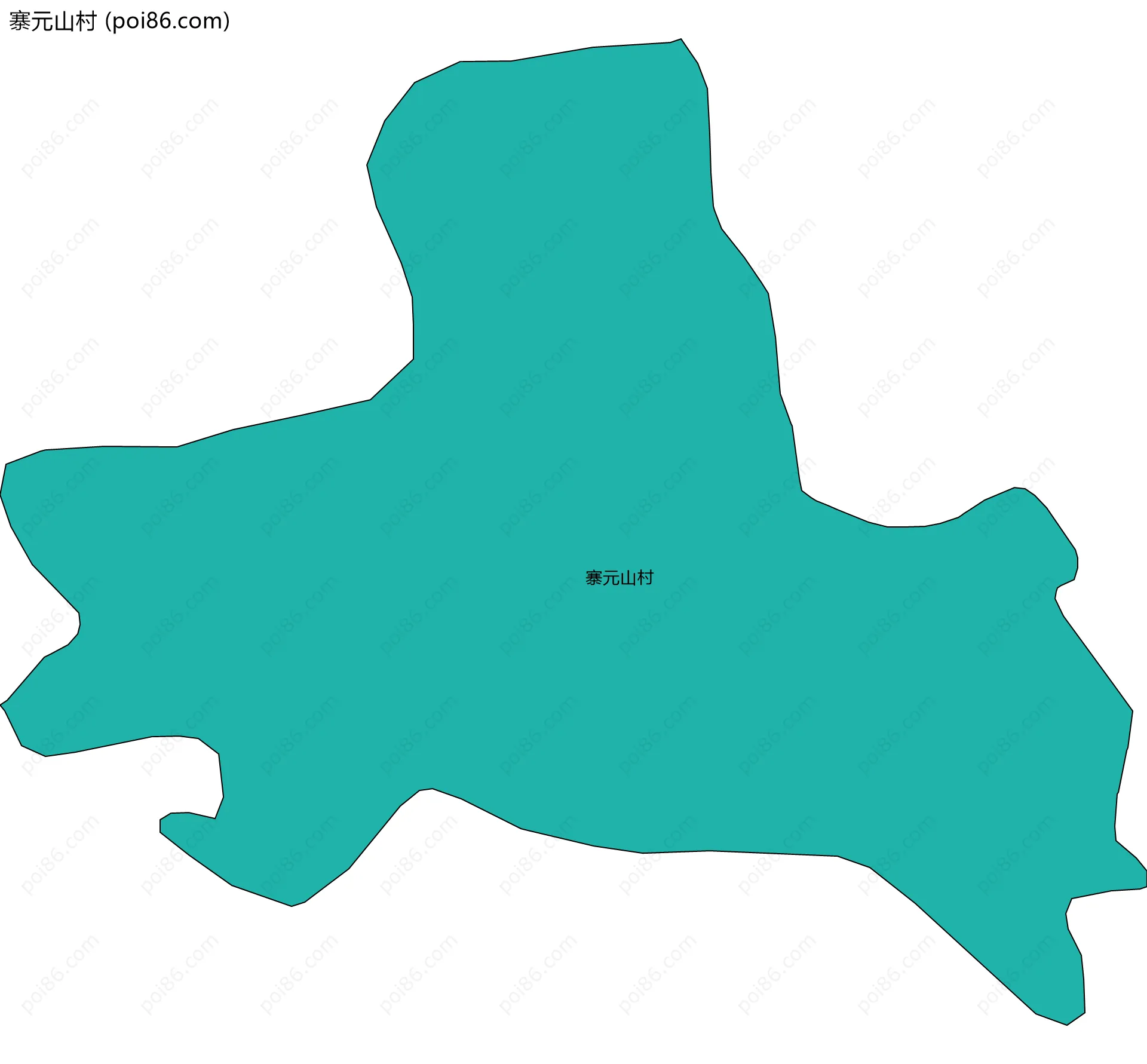 寨元山村边界地图