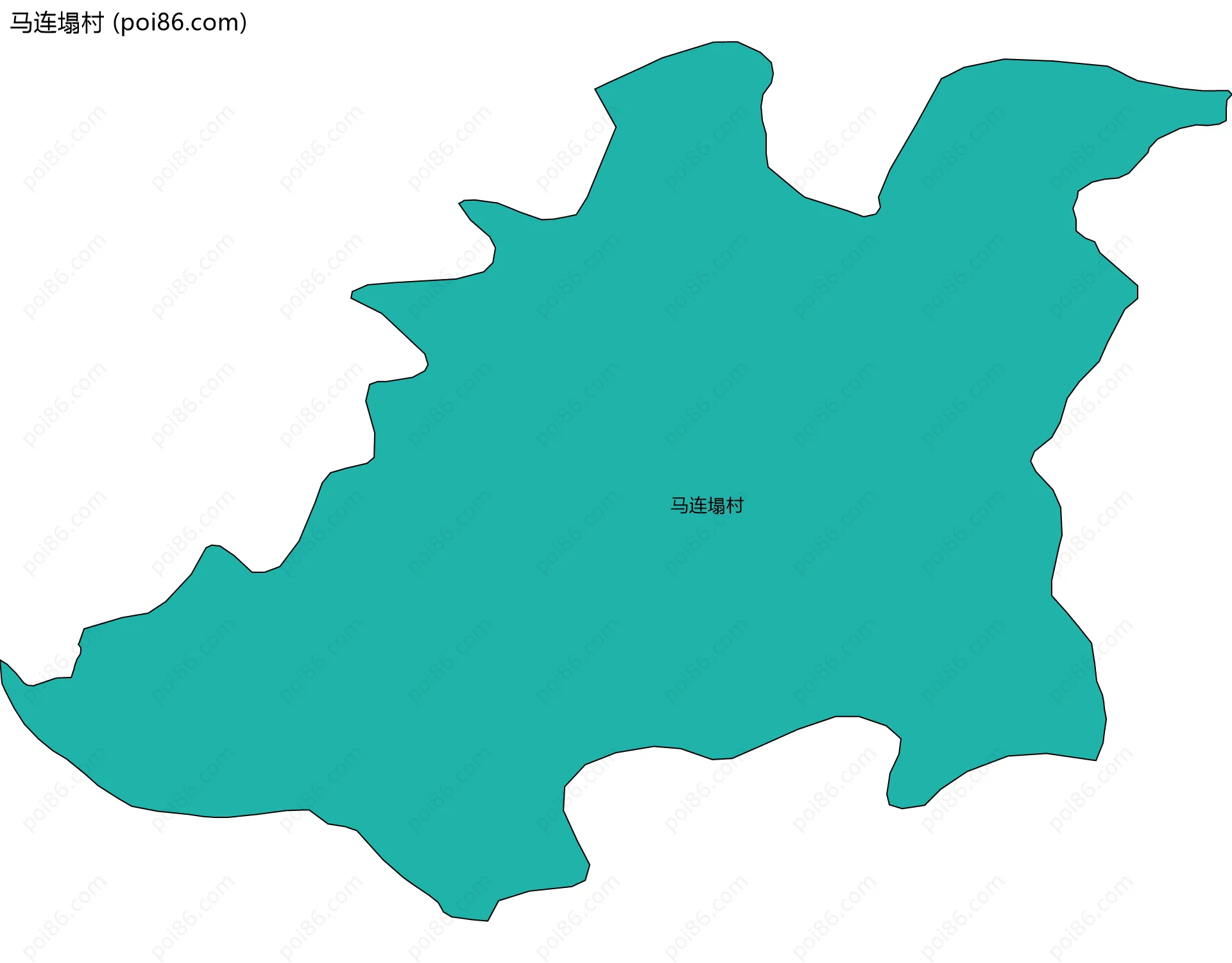 马连塌村边界地图