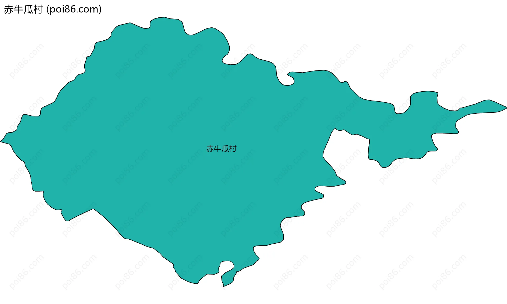 赤牛瓜村边界地图