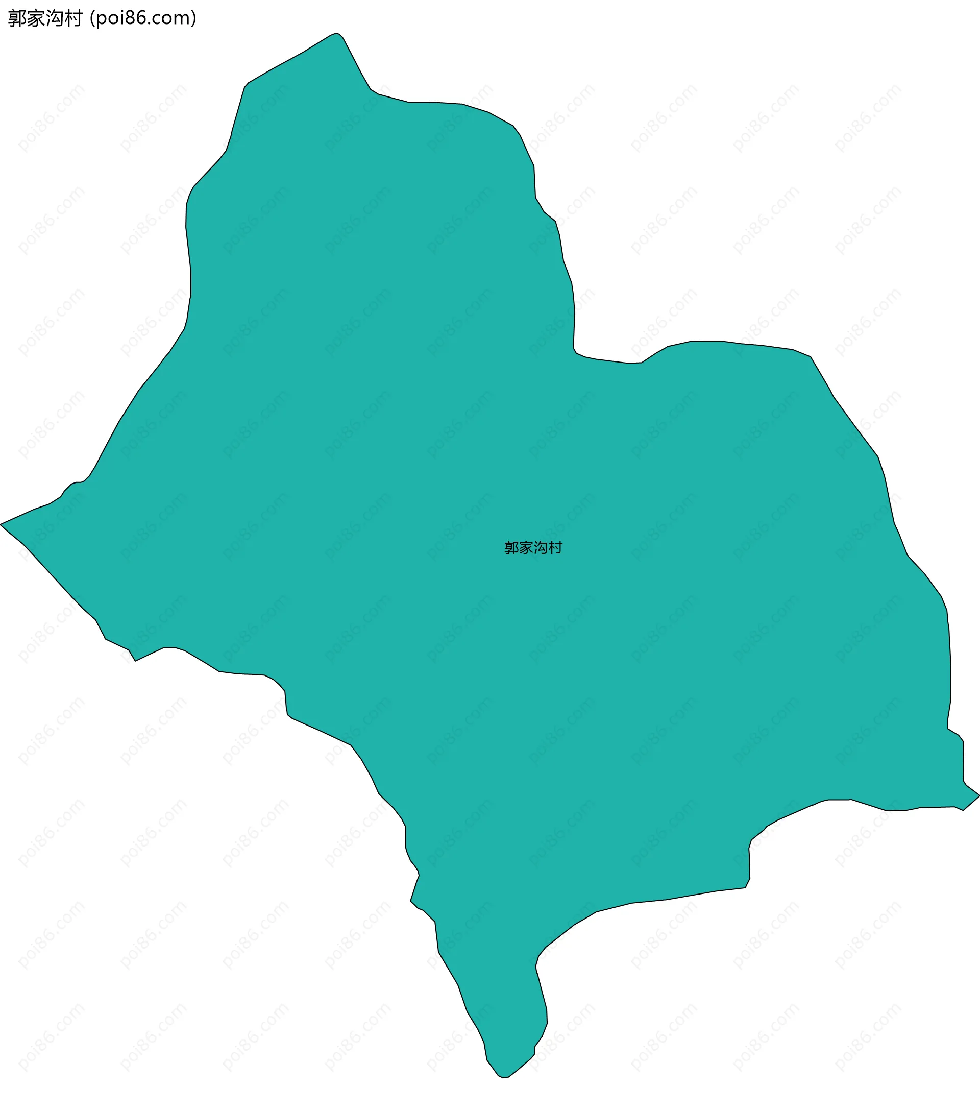 郭家沟村边界地图