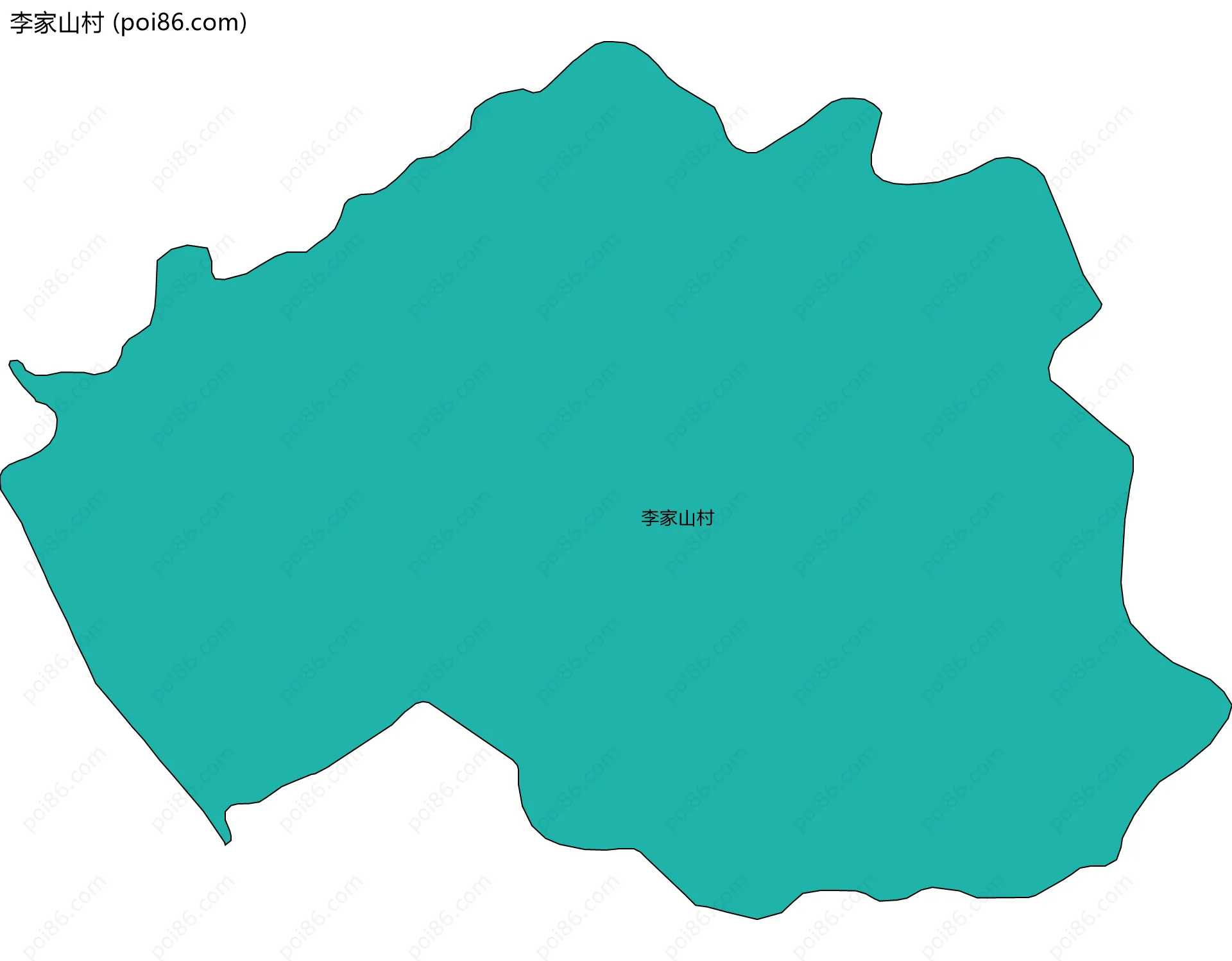 李家山村边界地图