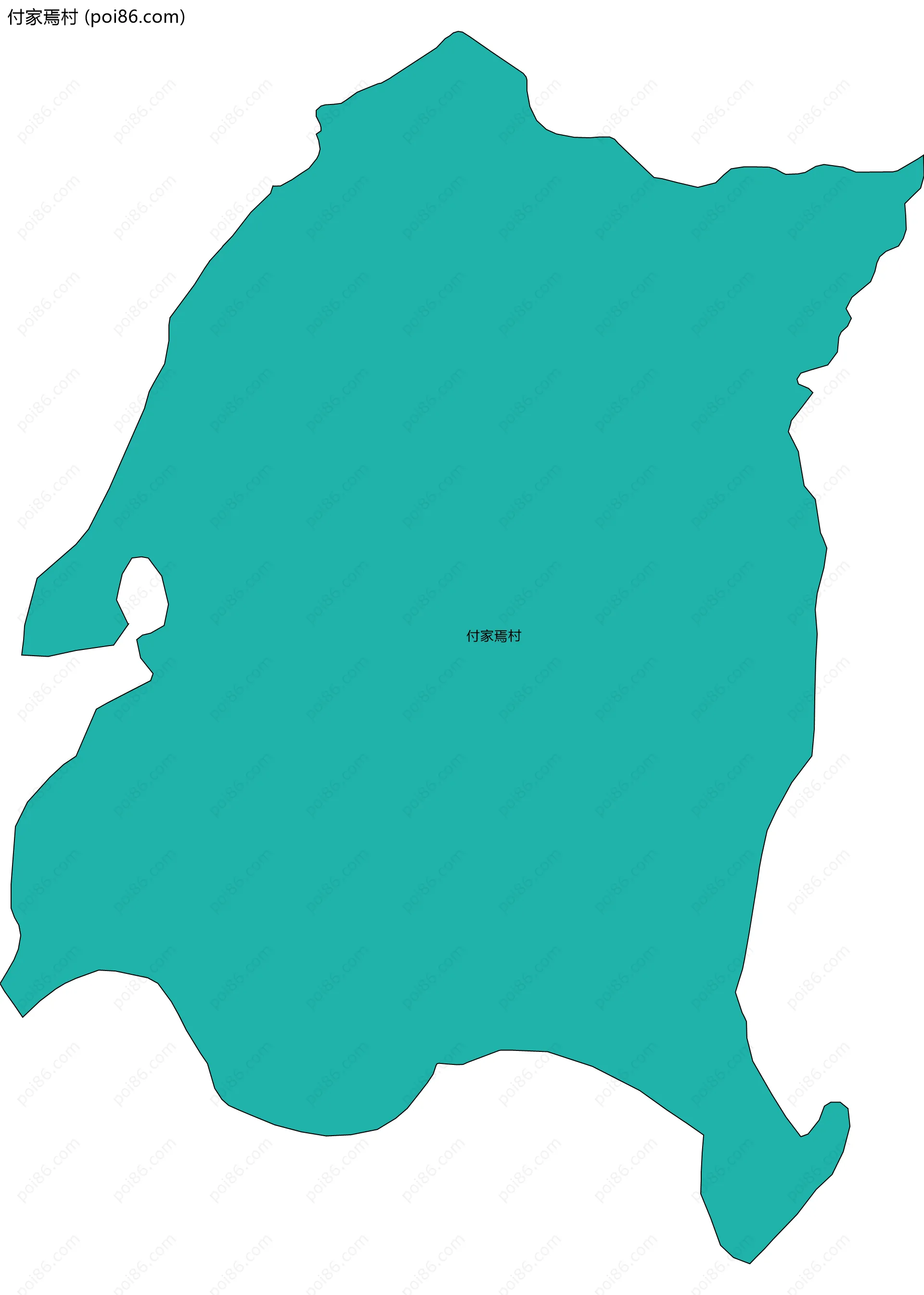 付家焉村边界地图