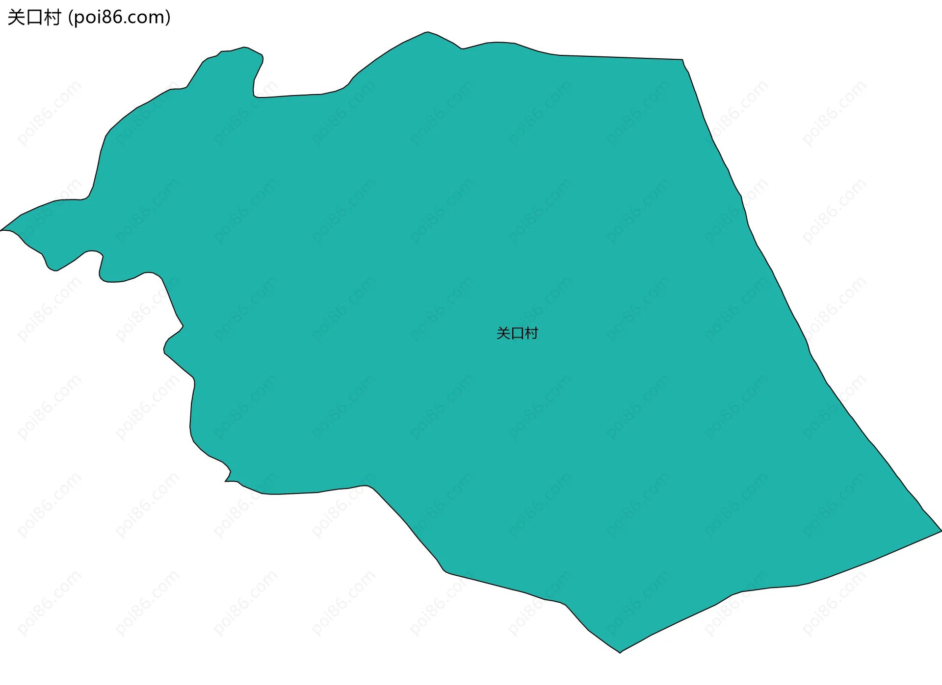 关口村边界地图