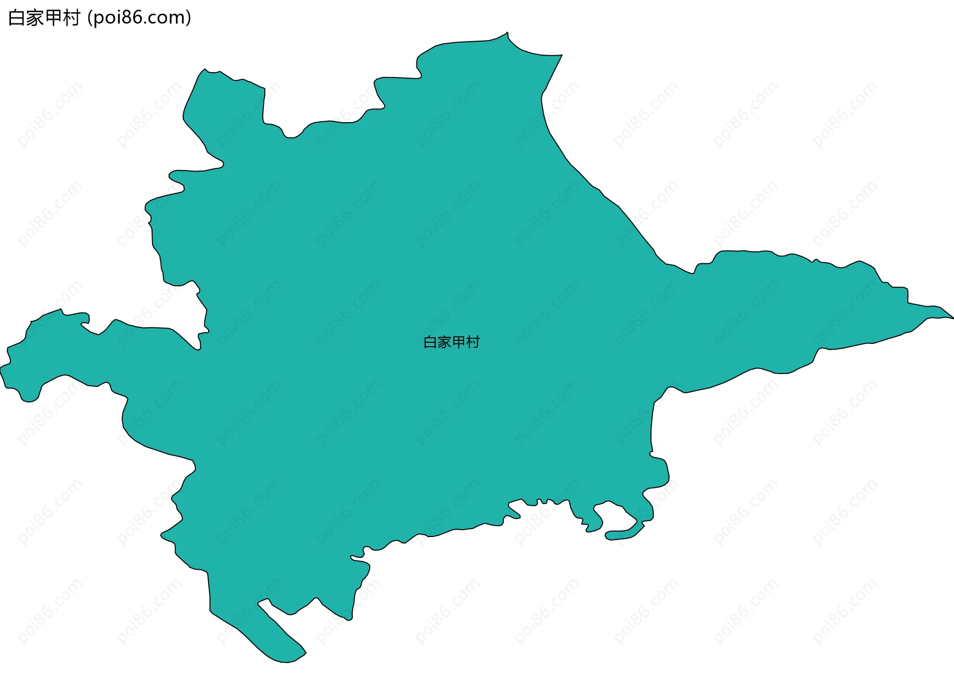 白家甲村边界地图