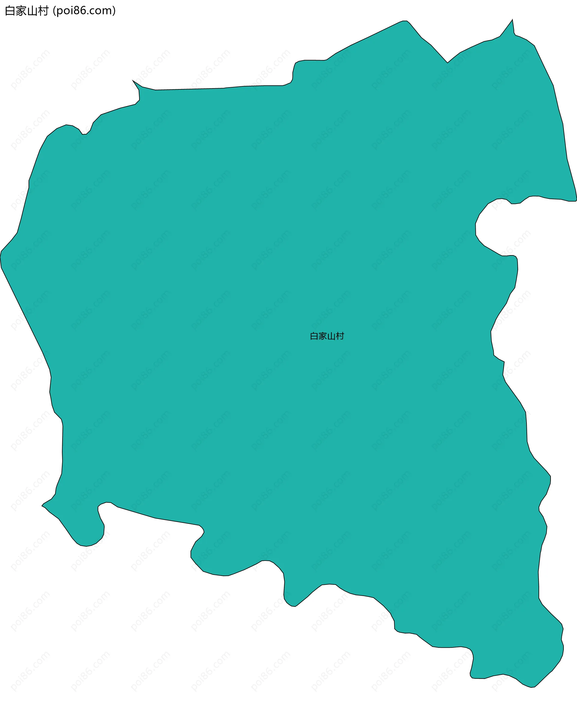 白家山村边界地图