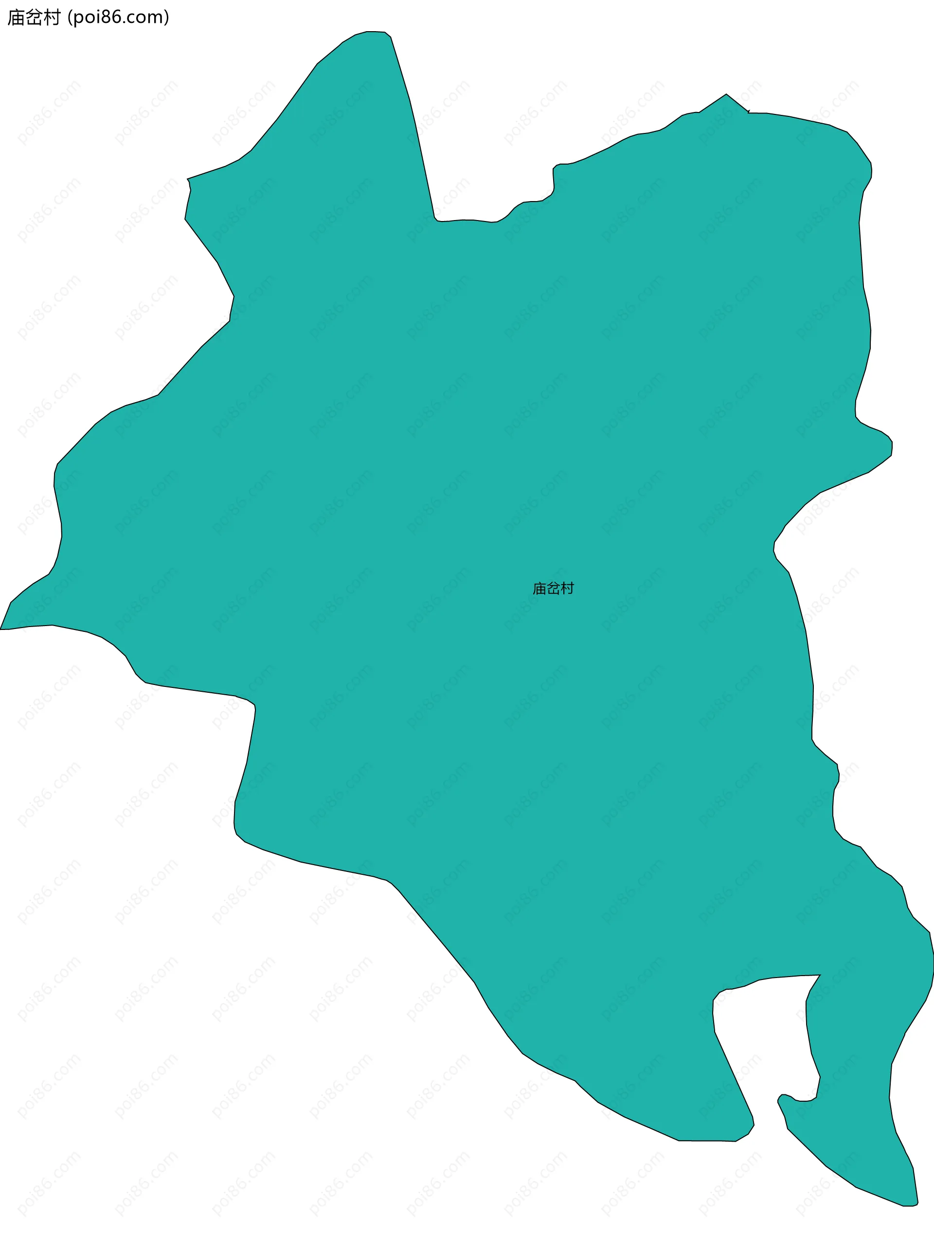 庙岔村边界地图