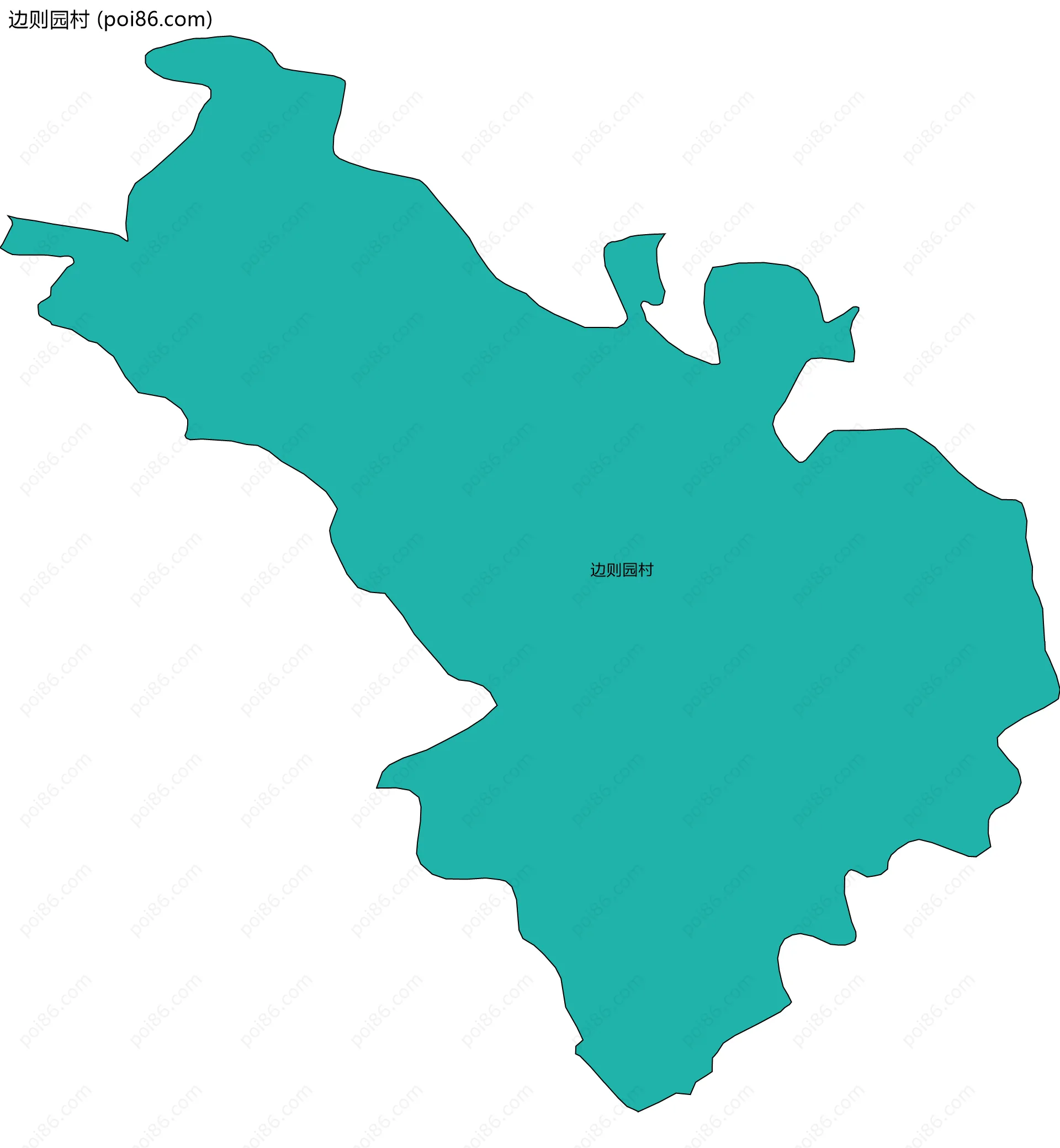 边则园村边界地图