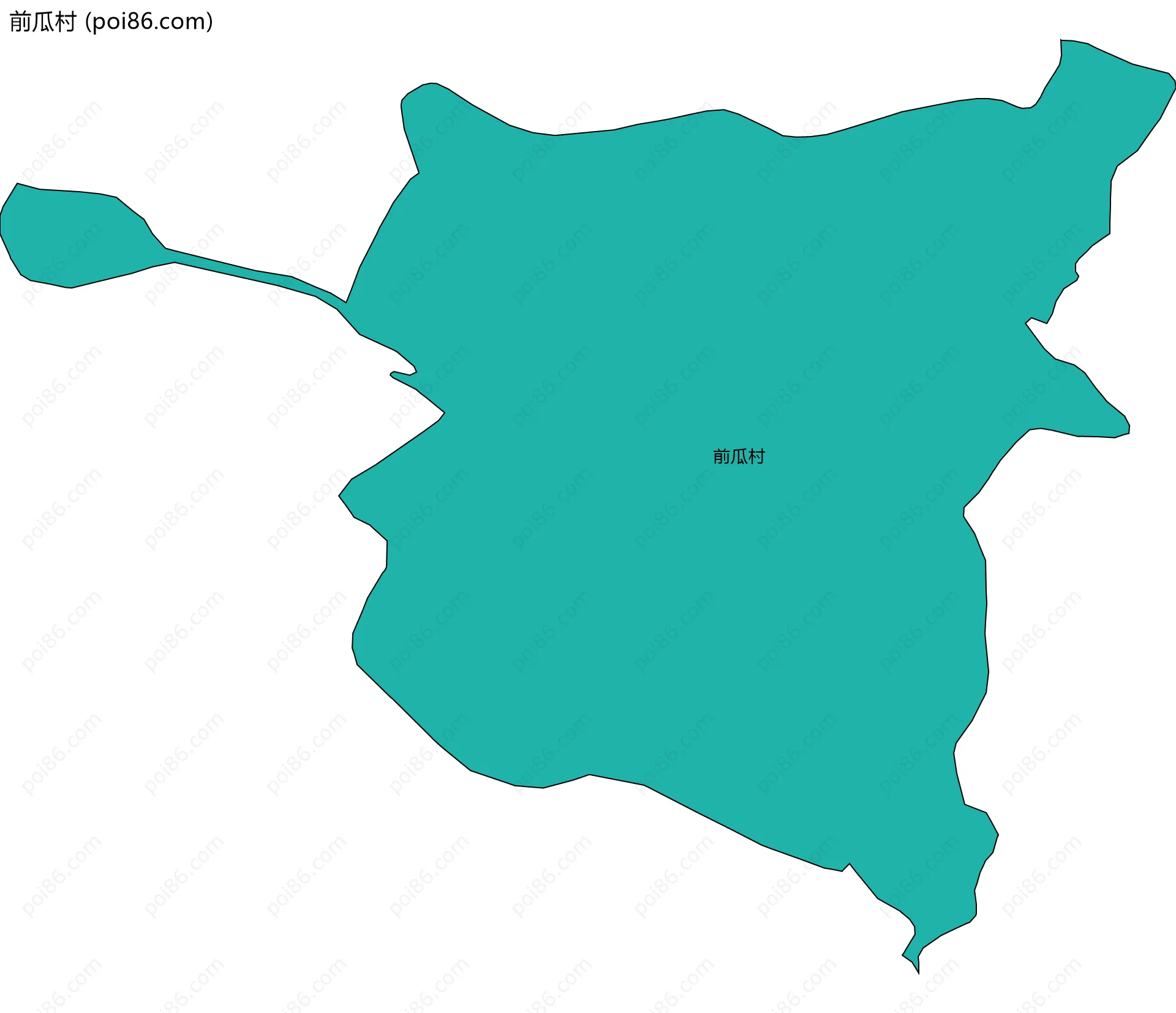 前瓜村边界地图