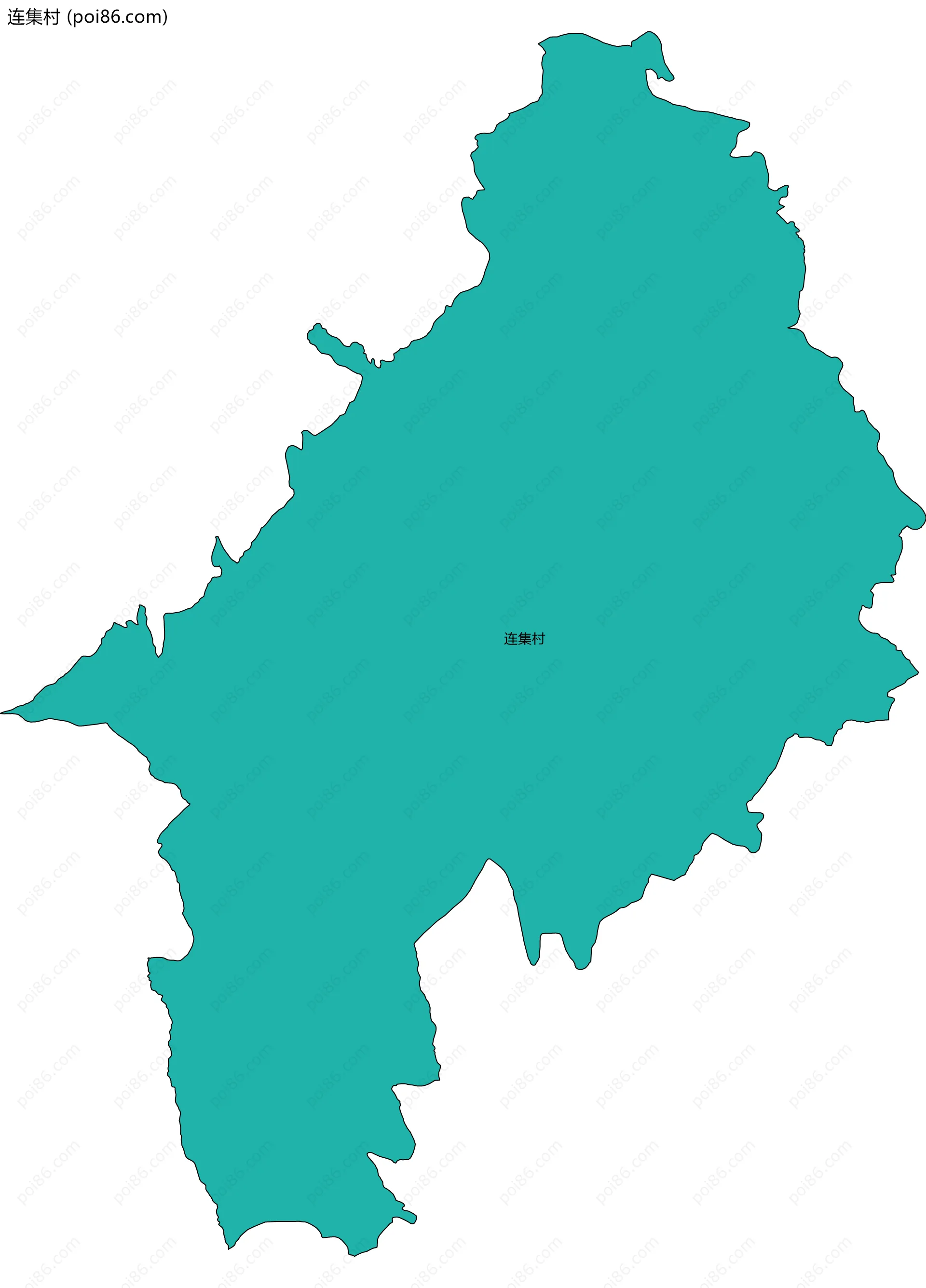 连集村边界地图