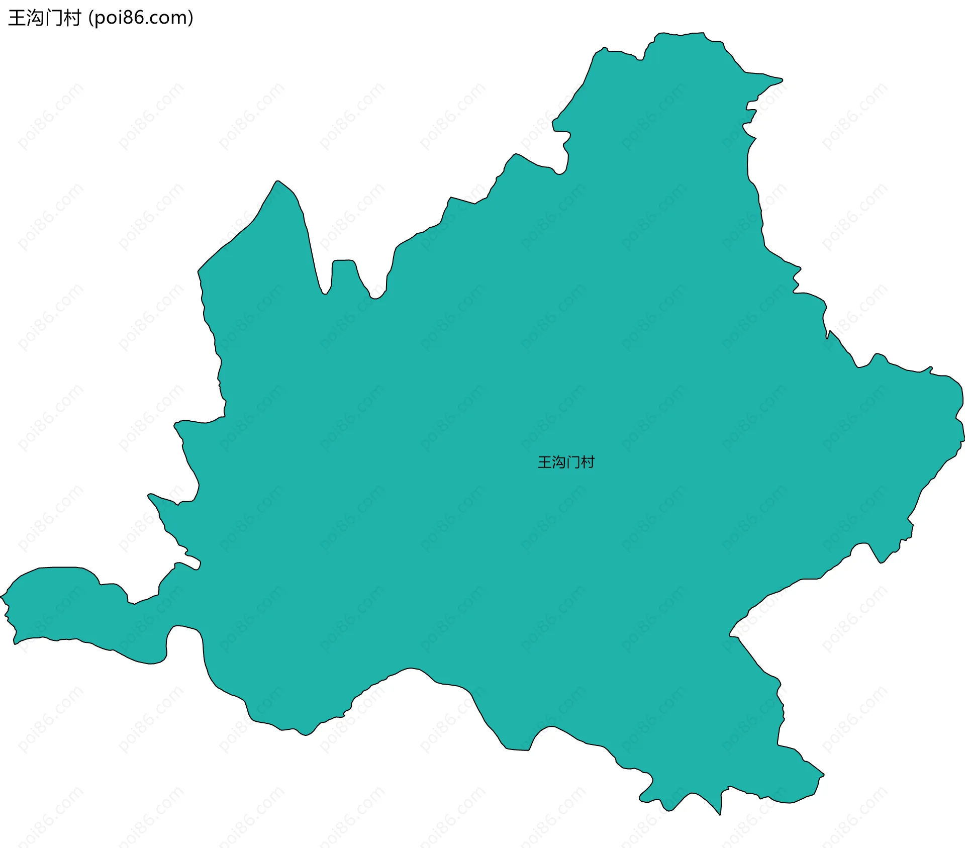 王沟门村边界地图