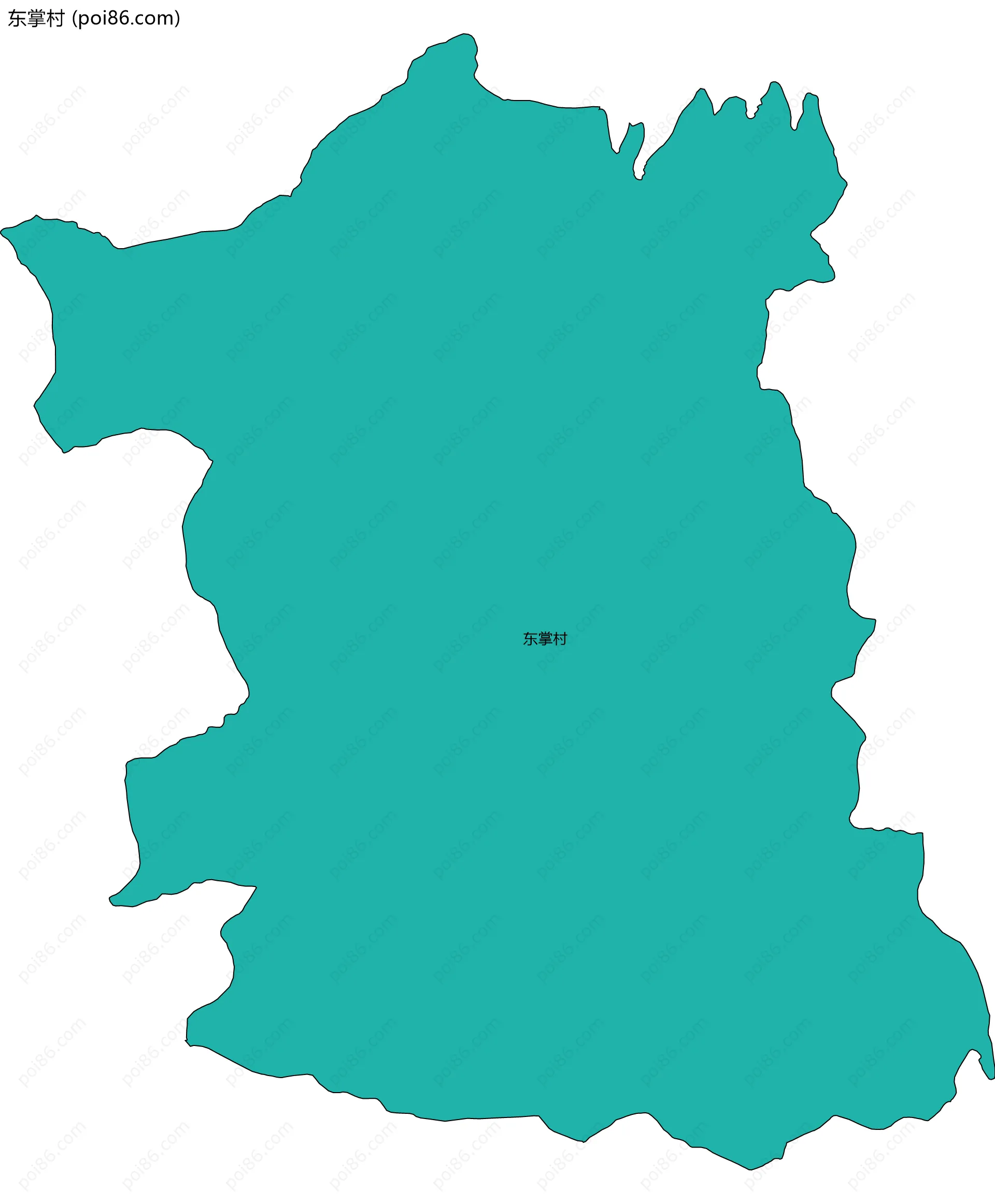 东掌村边界地图