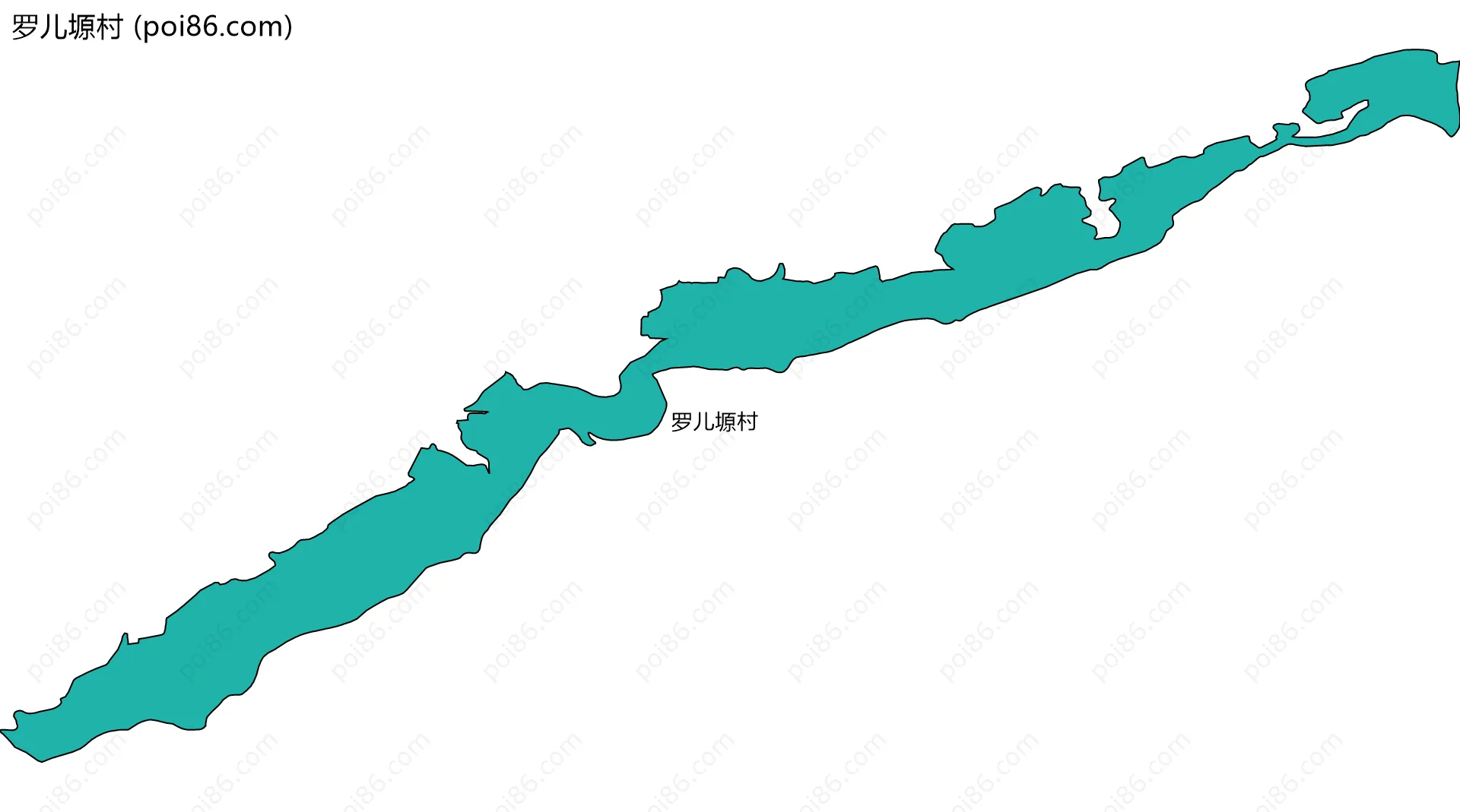 罗儿塬村边界地图