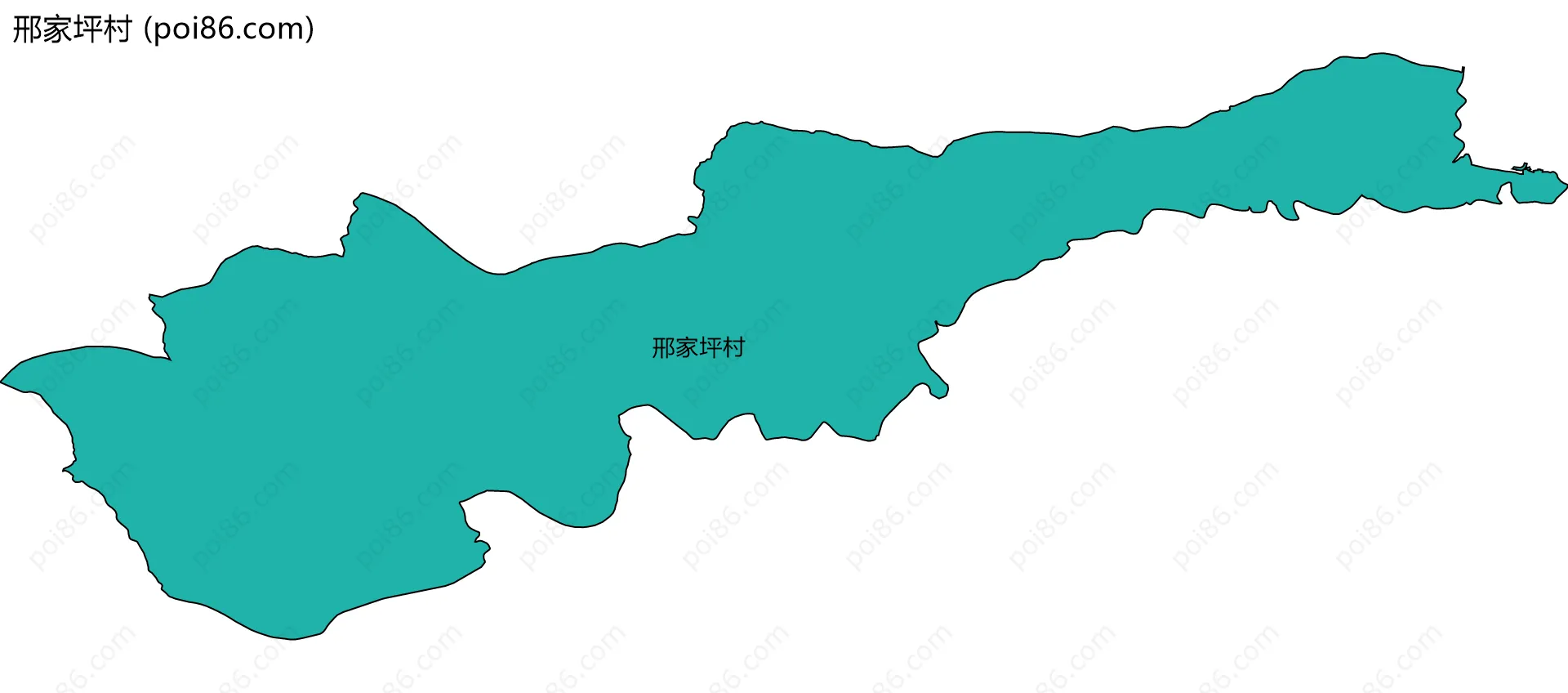 邢家坪村边界地图