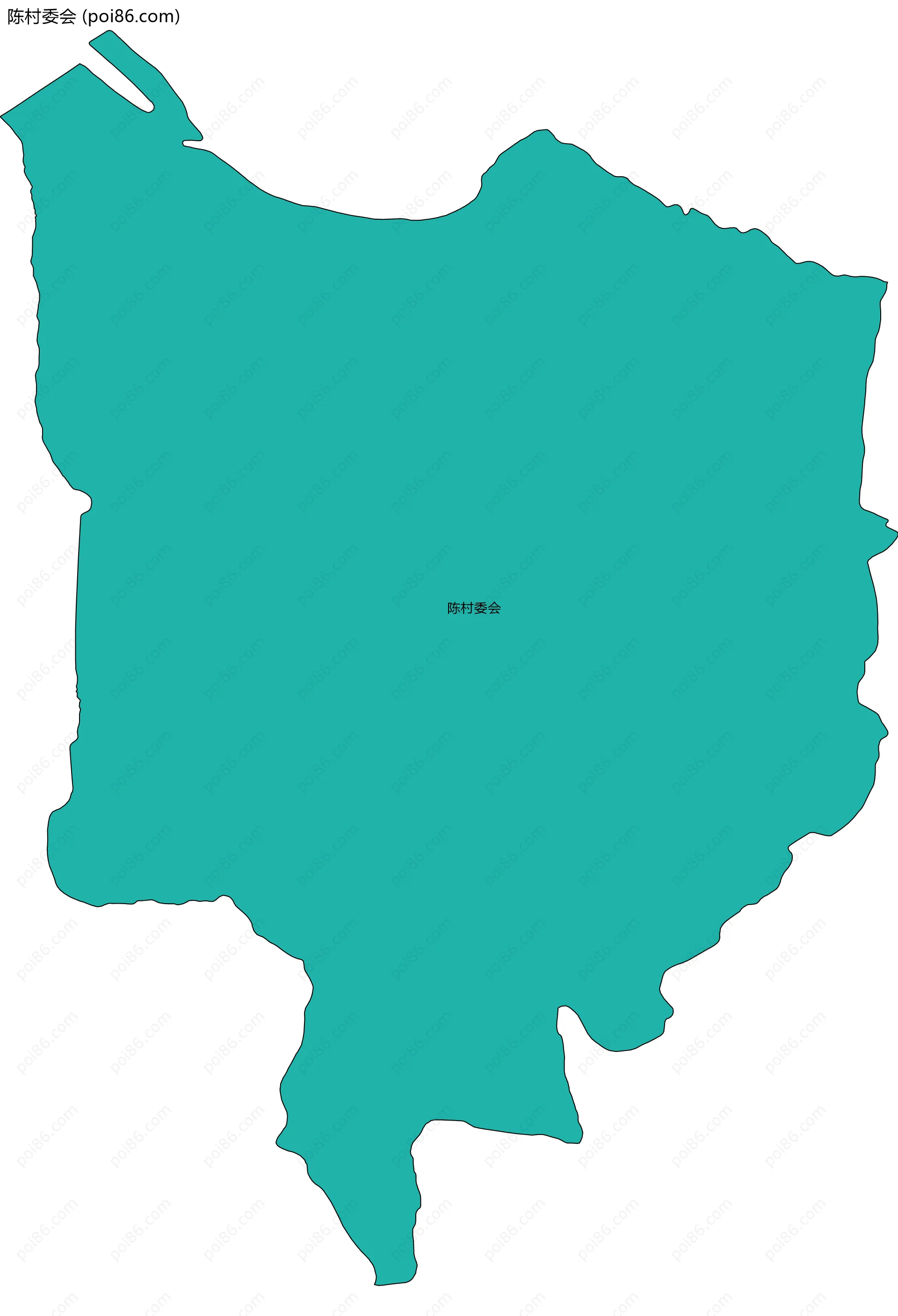 陈村委会边界地图