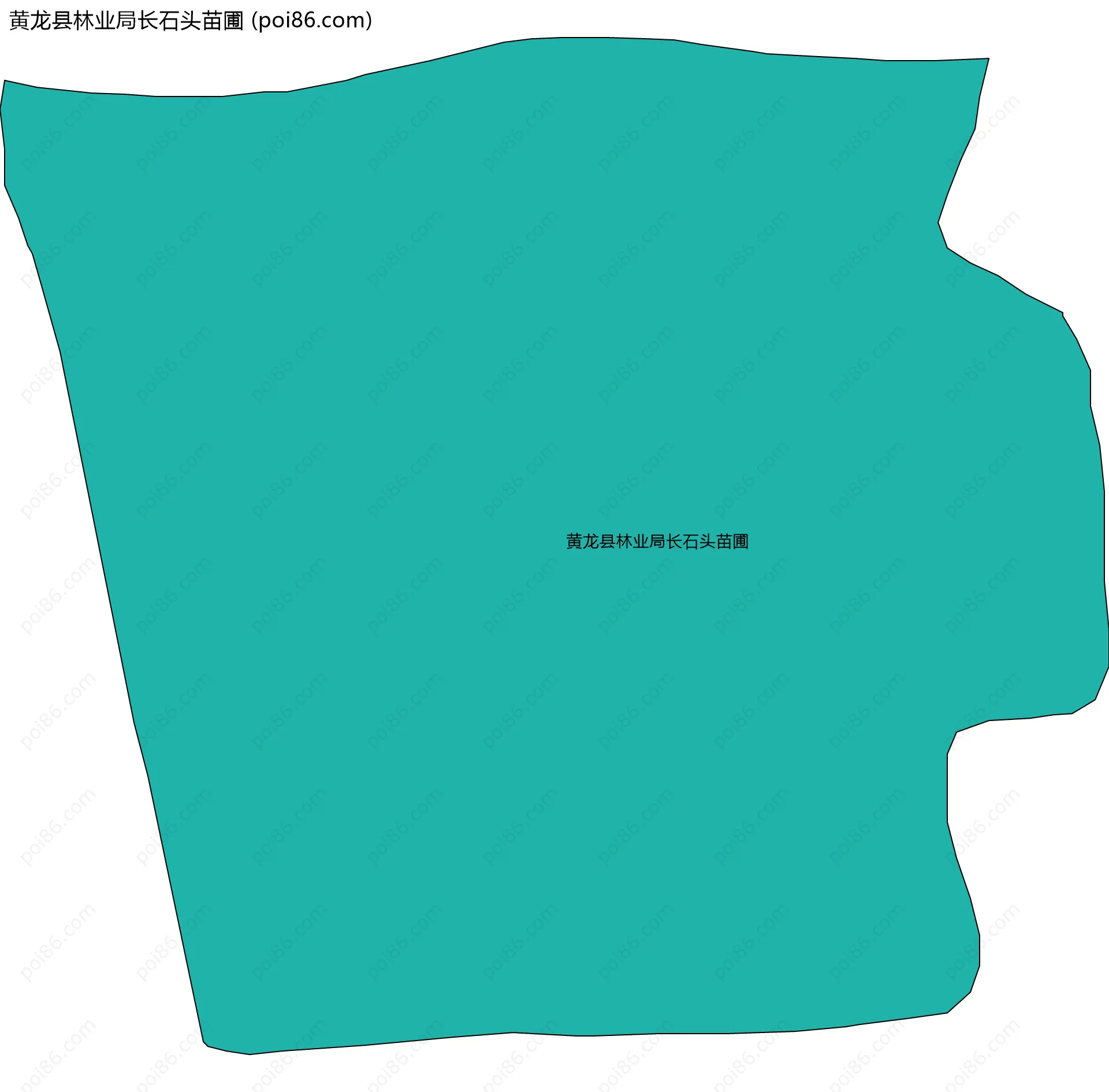 黄龙县林业局长石头苗圃边界地图