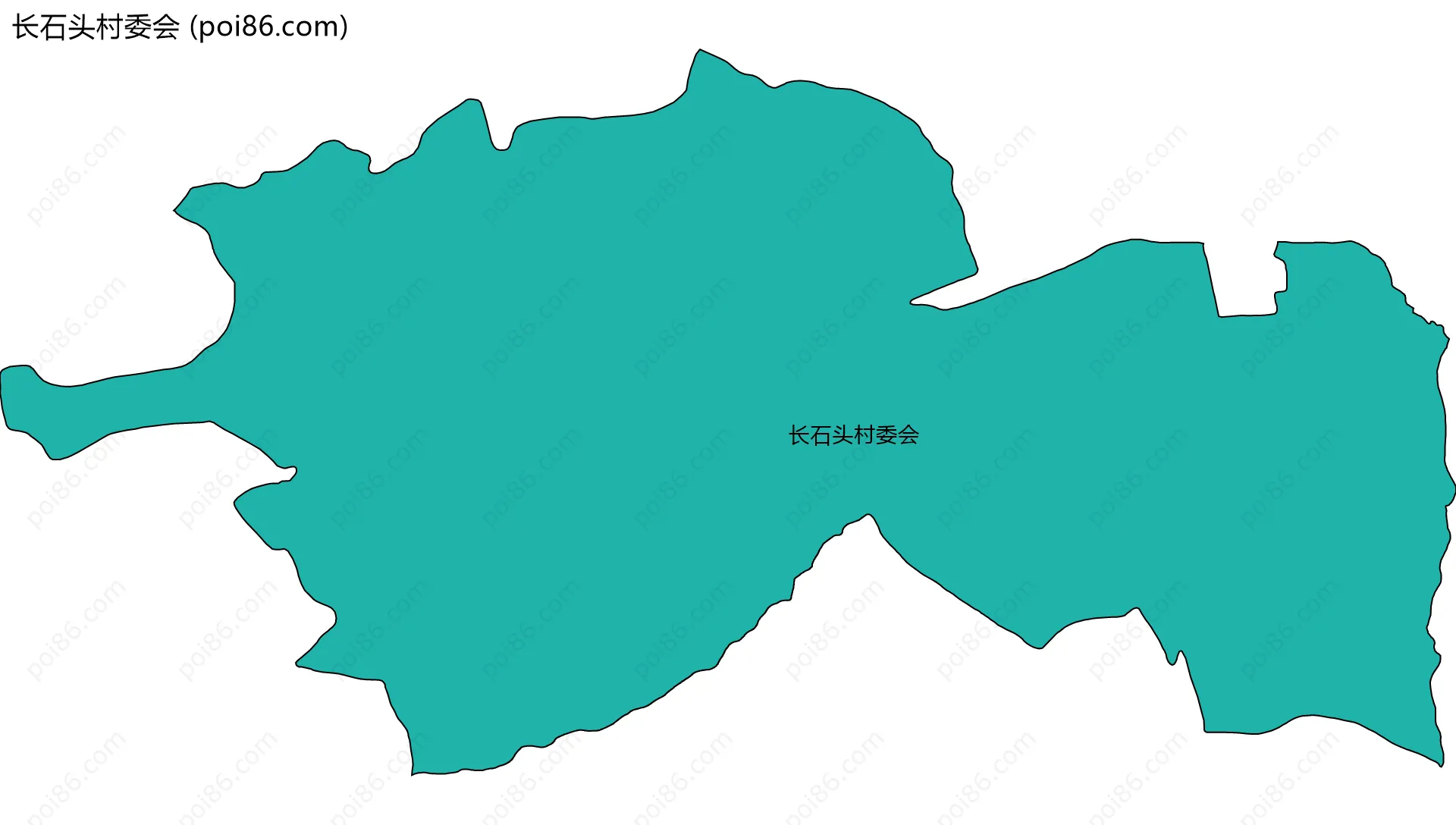 长石头村委会边界地图