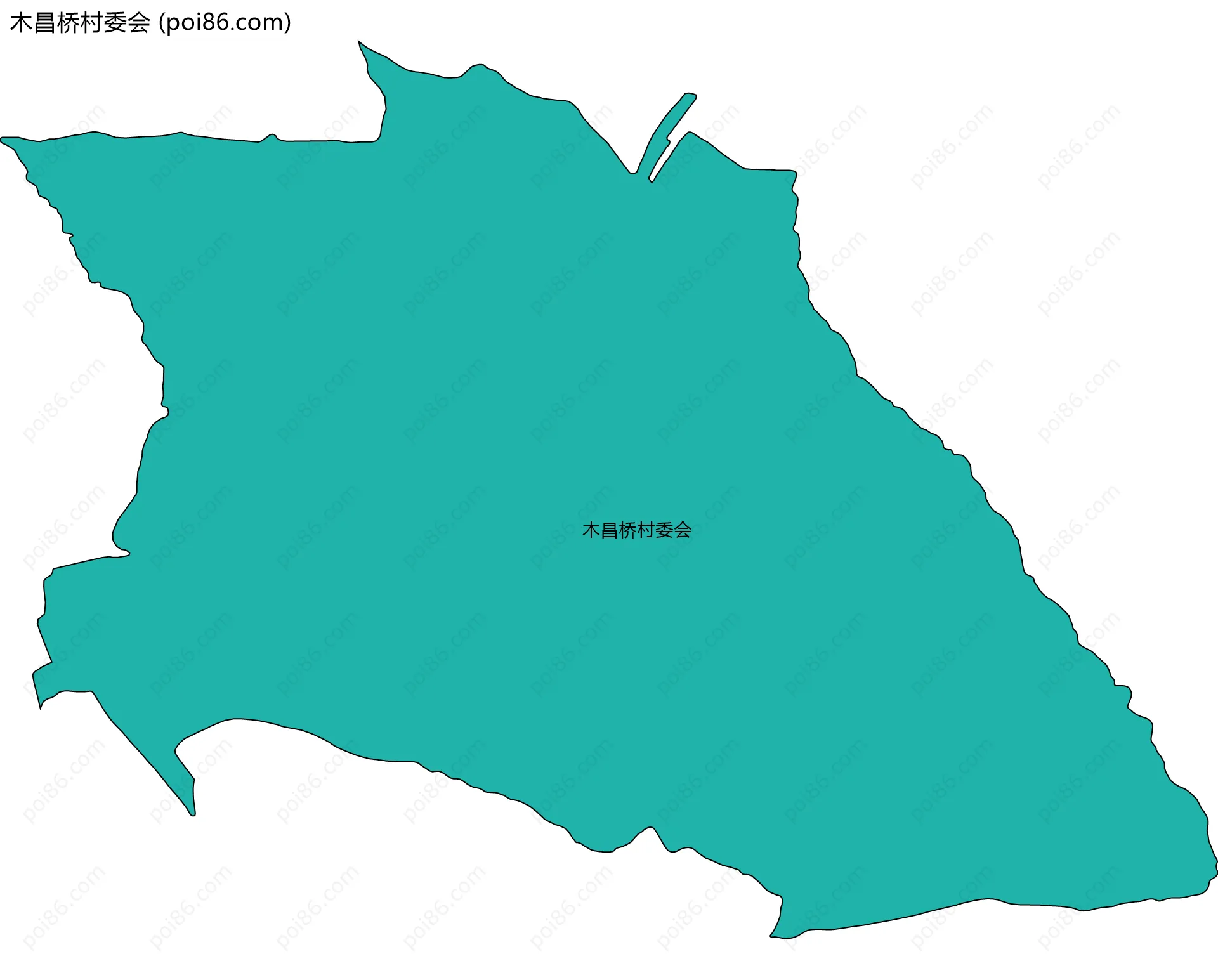 木昌桥村委会边界地图