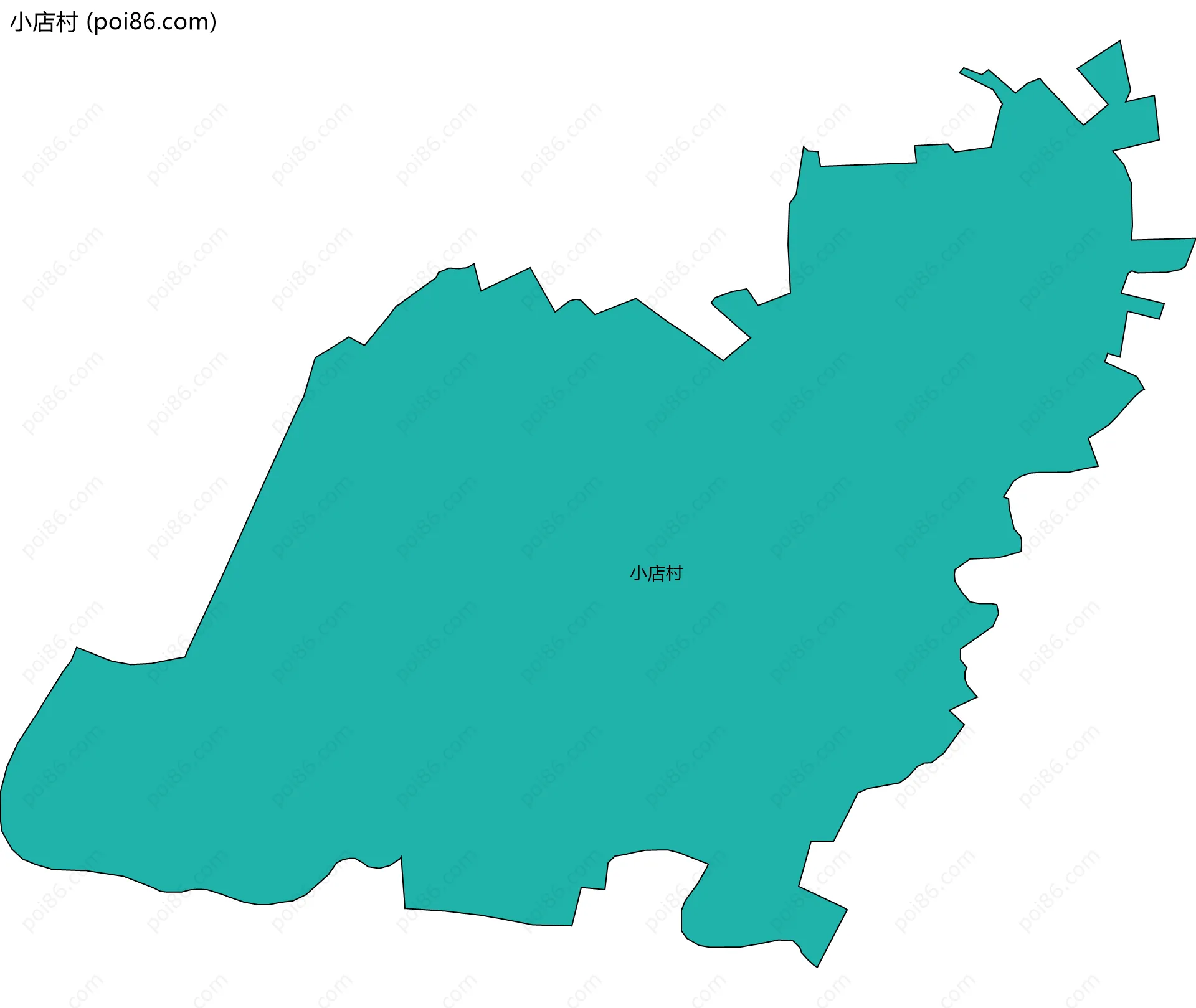 小店村边界地图