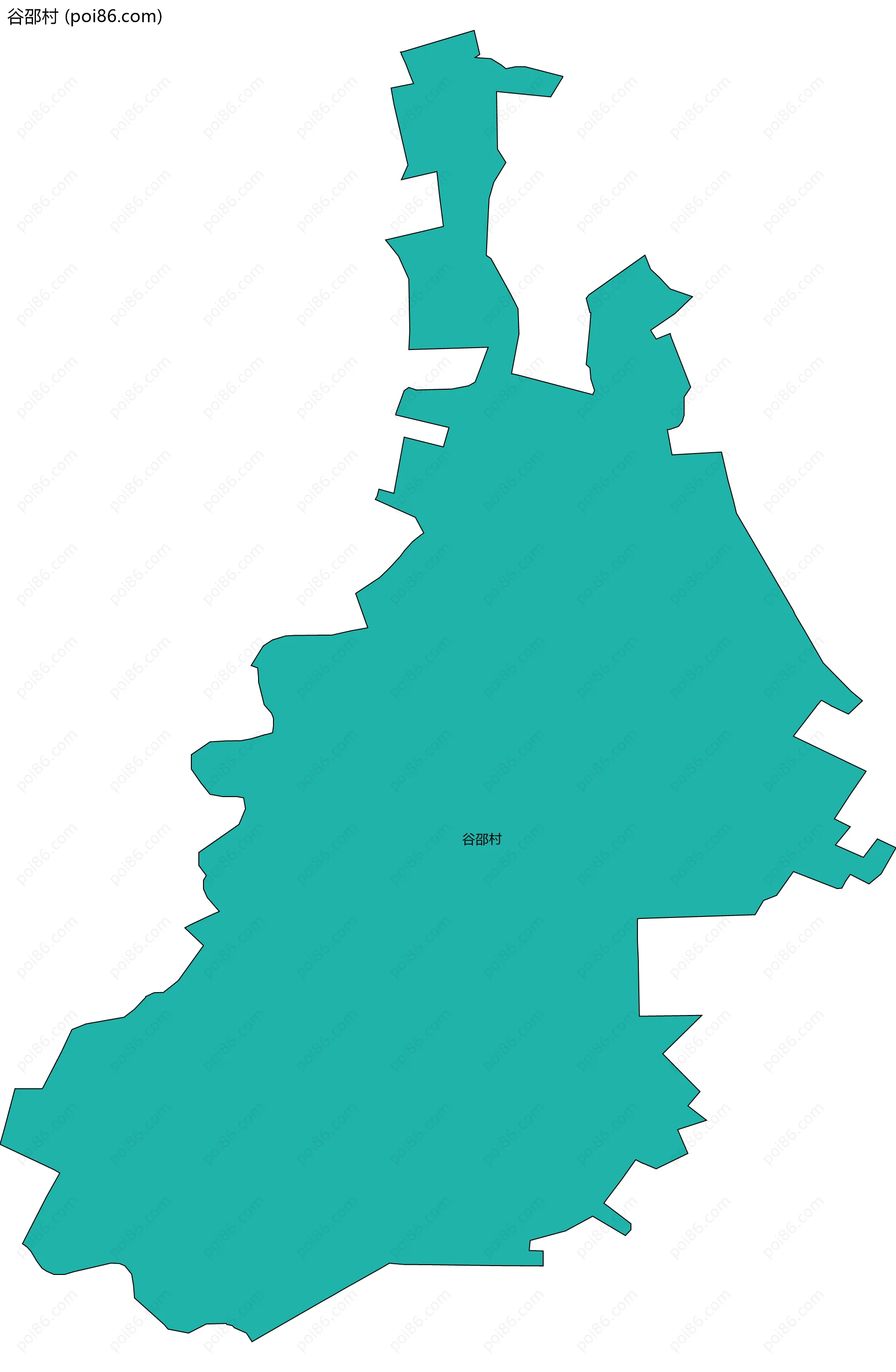 谷邵村边界地图