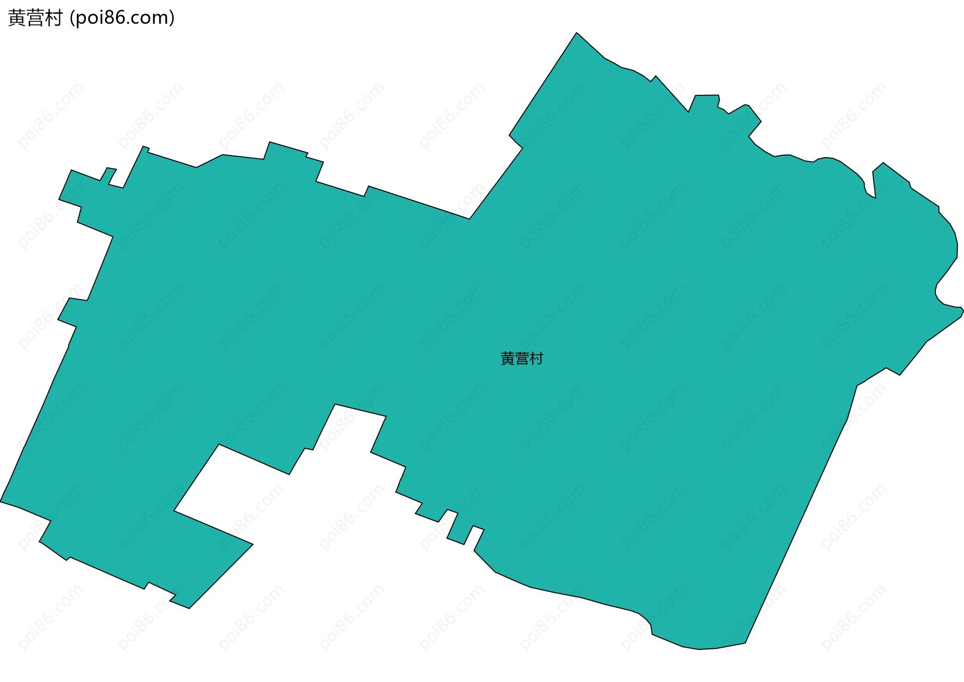 黄营村边界地图