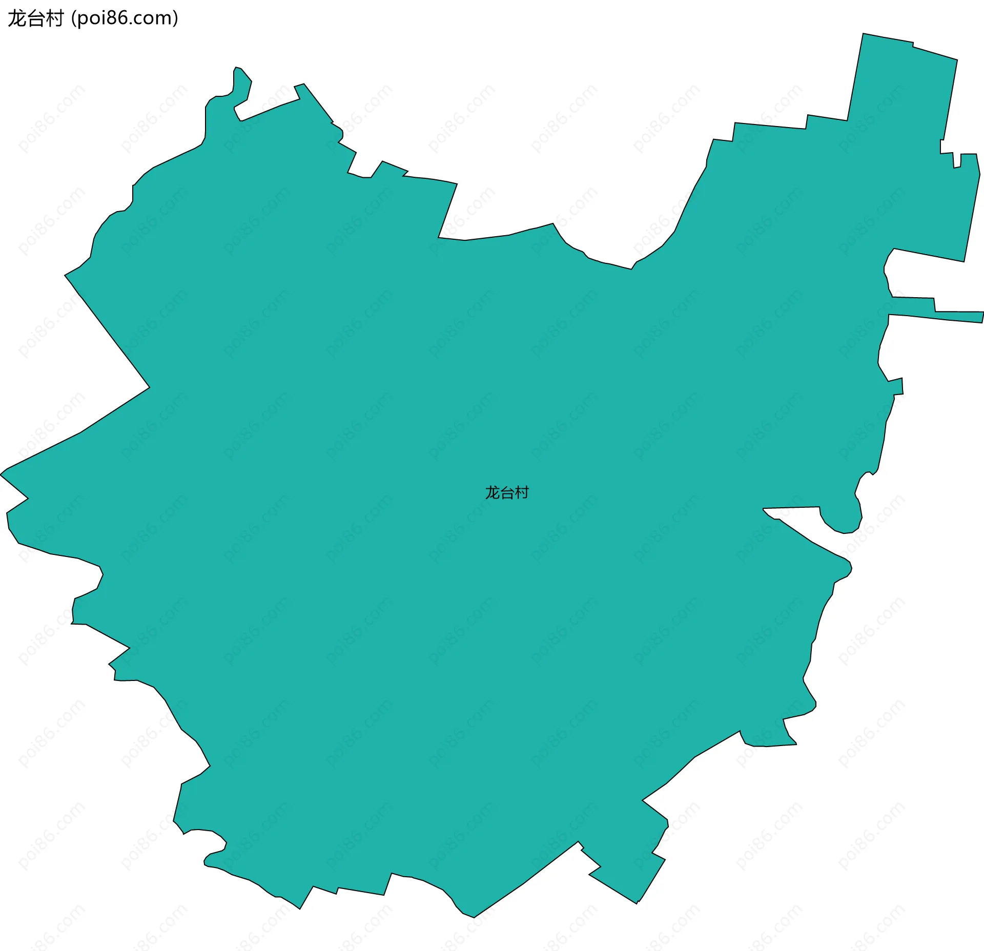 龙台村边界地图