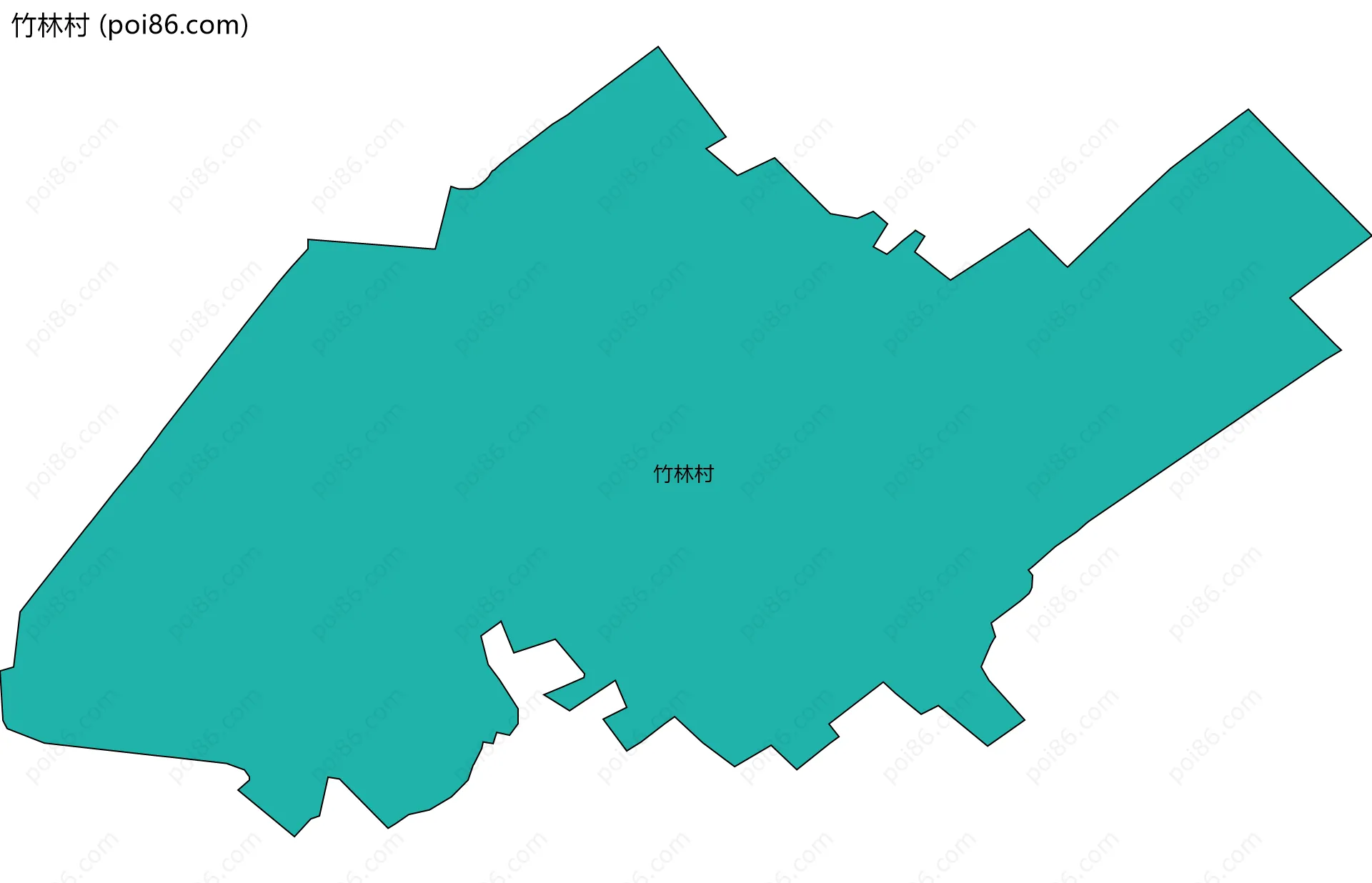 竹林村边界地图