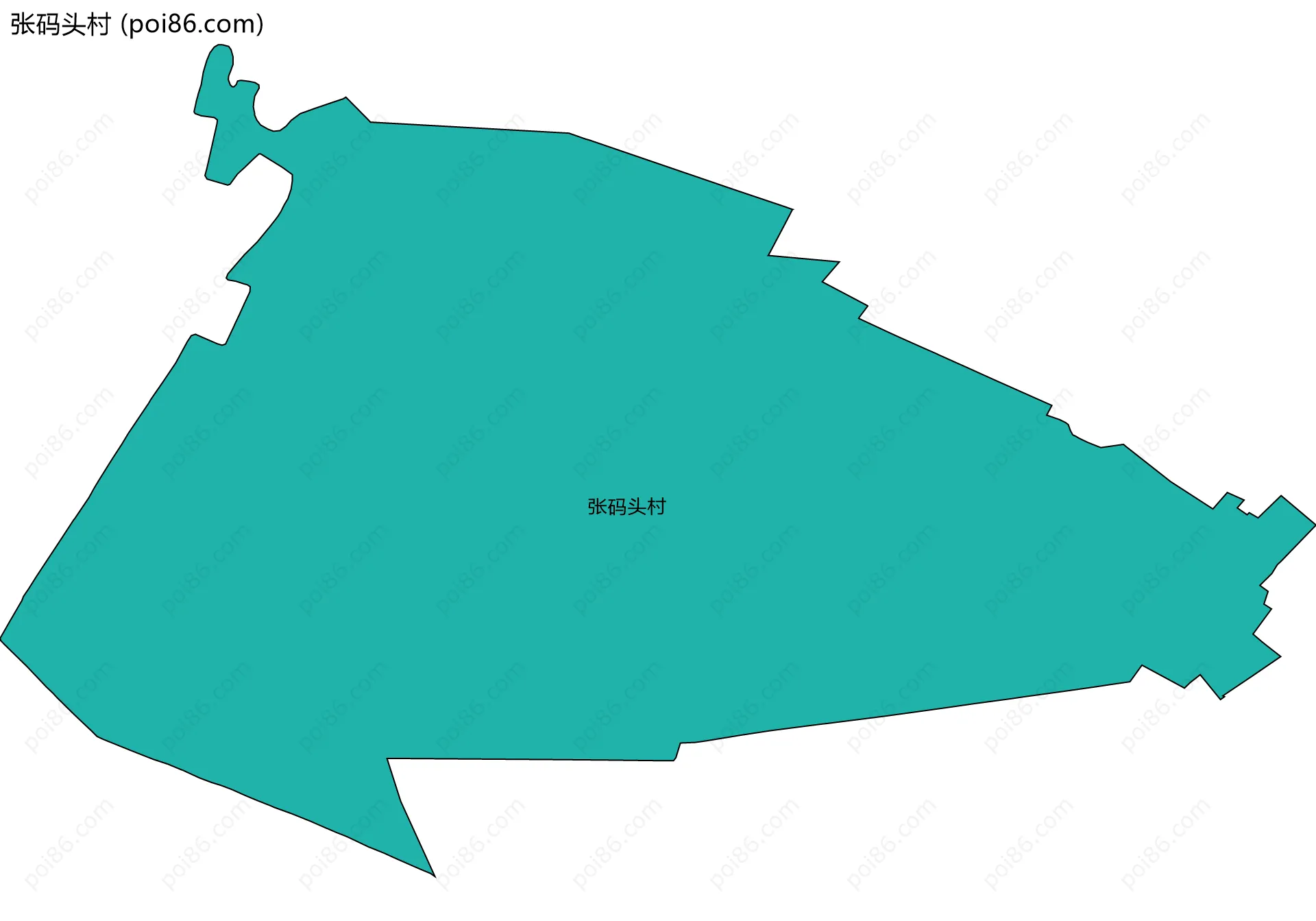 张码头村边界地图