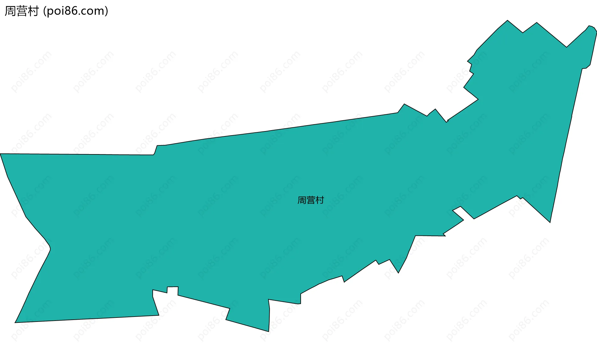 周营村边界地图