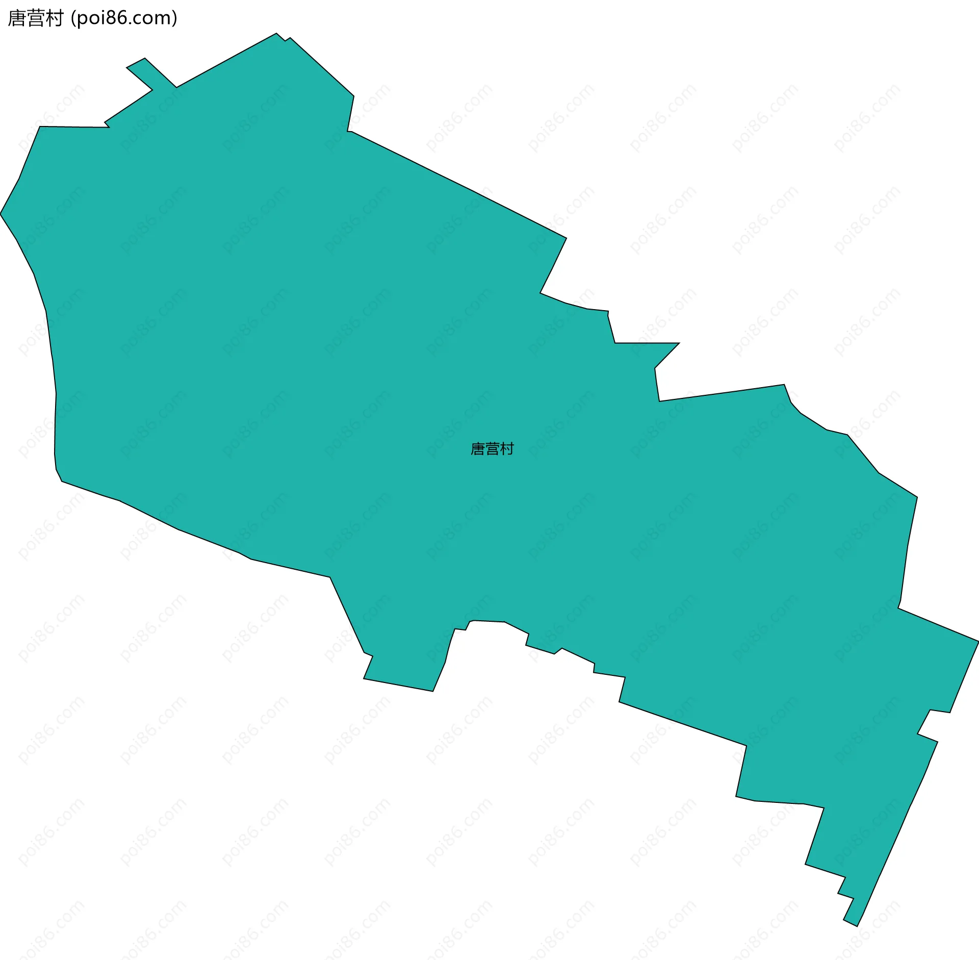 唐营村边界地图