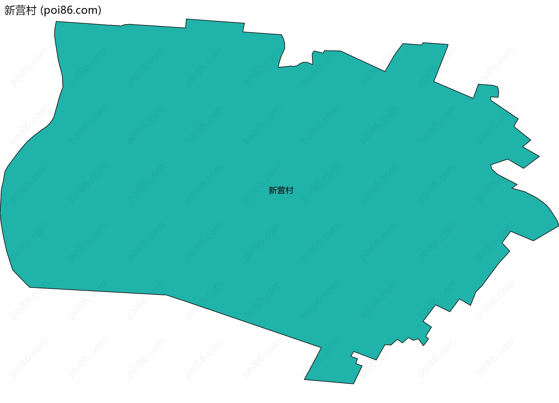 新营村边界地图