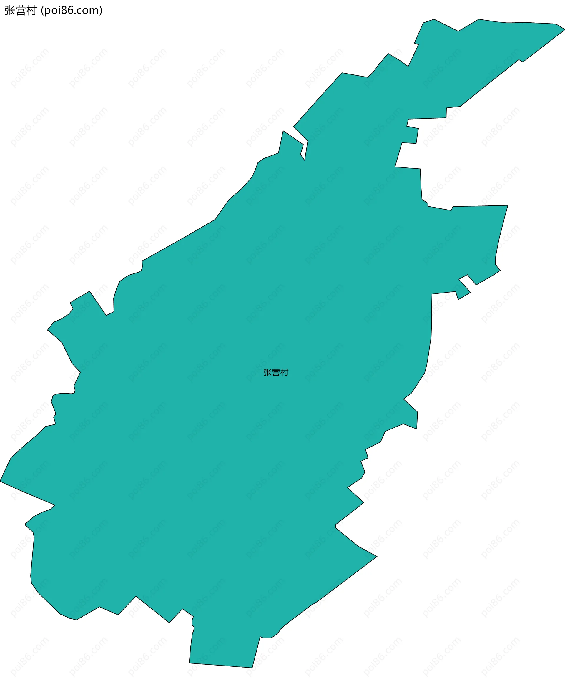 张营村边界地图