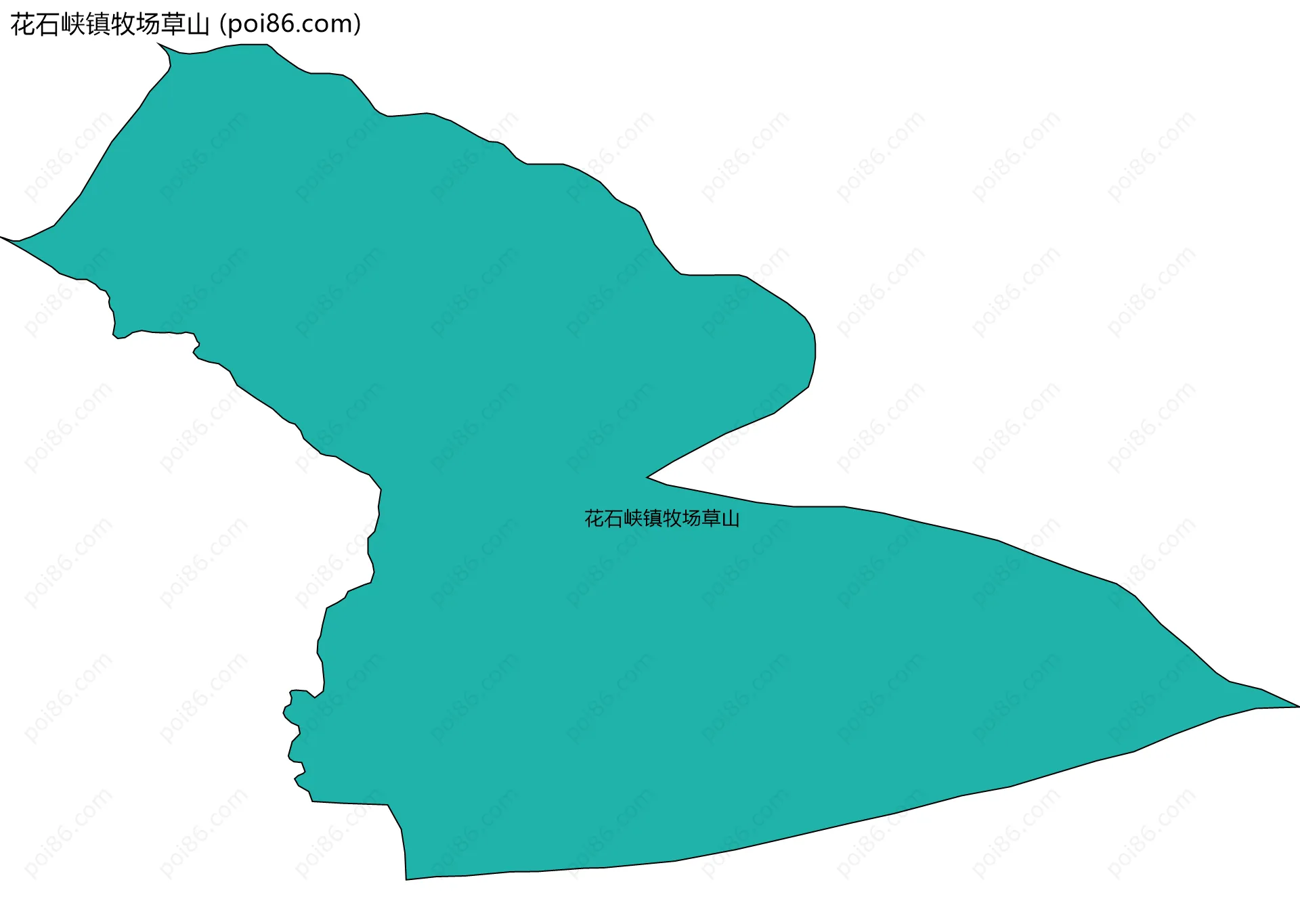 花石峡镇牧场草山边界地图