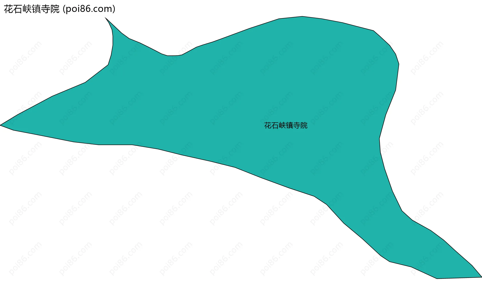 花石峡镇寺院边界地图