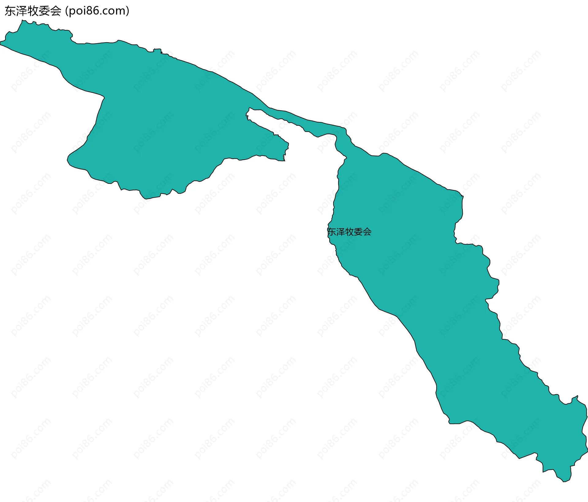 东泽牧委会边界地图