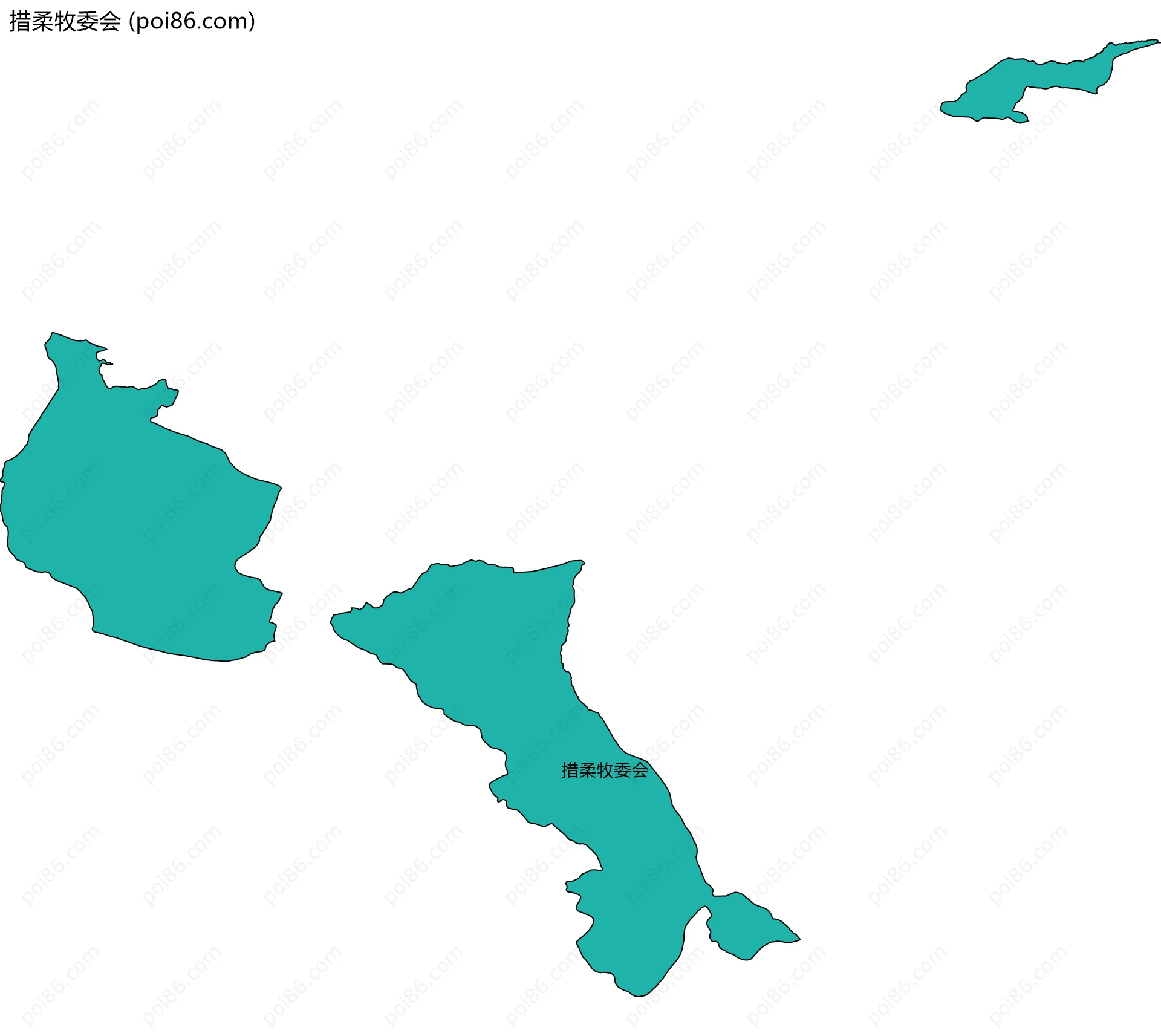 措柔牧委会边界地图