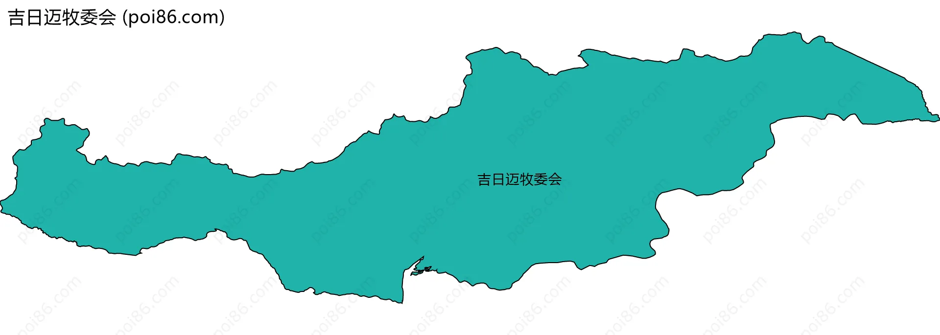 吉日迈牧委会边界地图