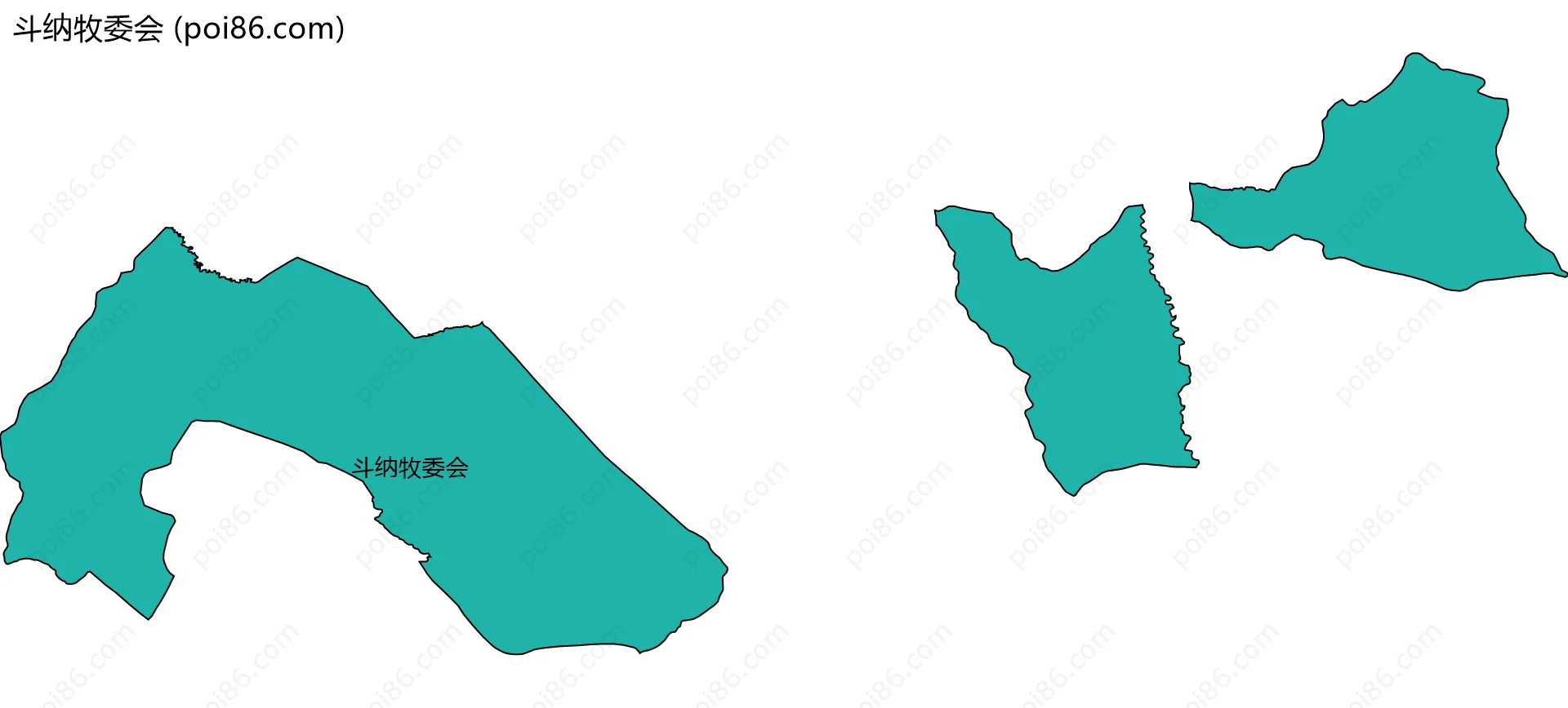 斗纳牧委会边界地图