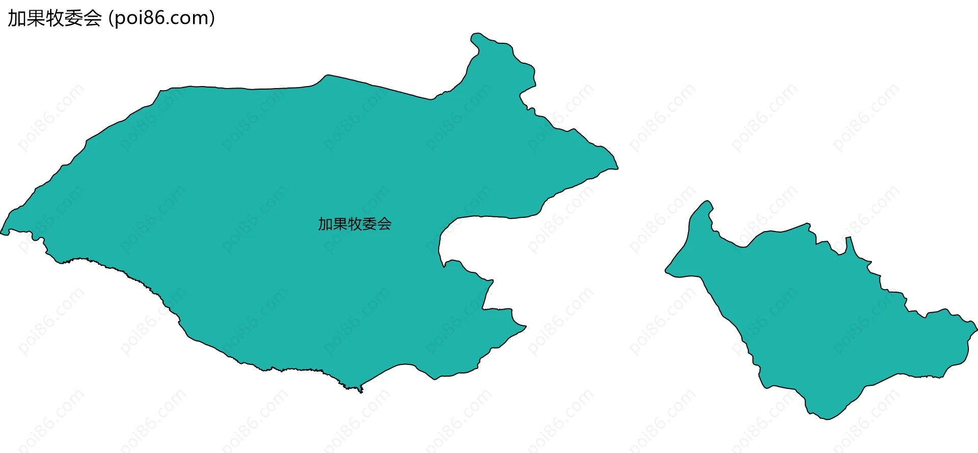 加果牧委会边界地图