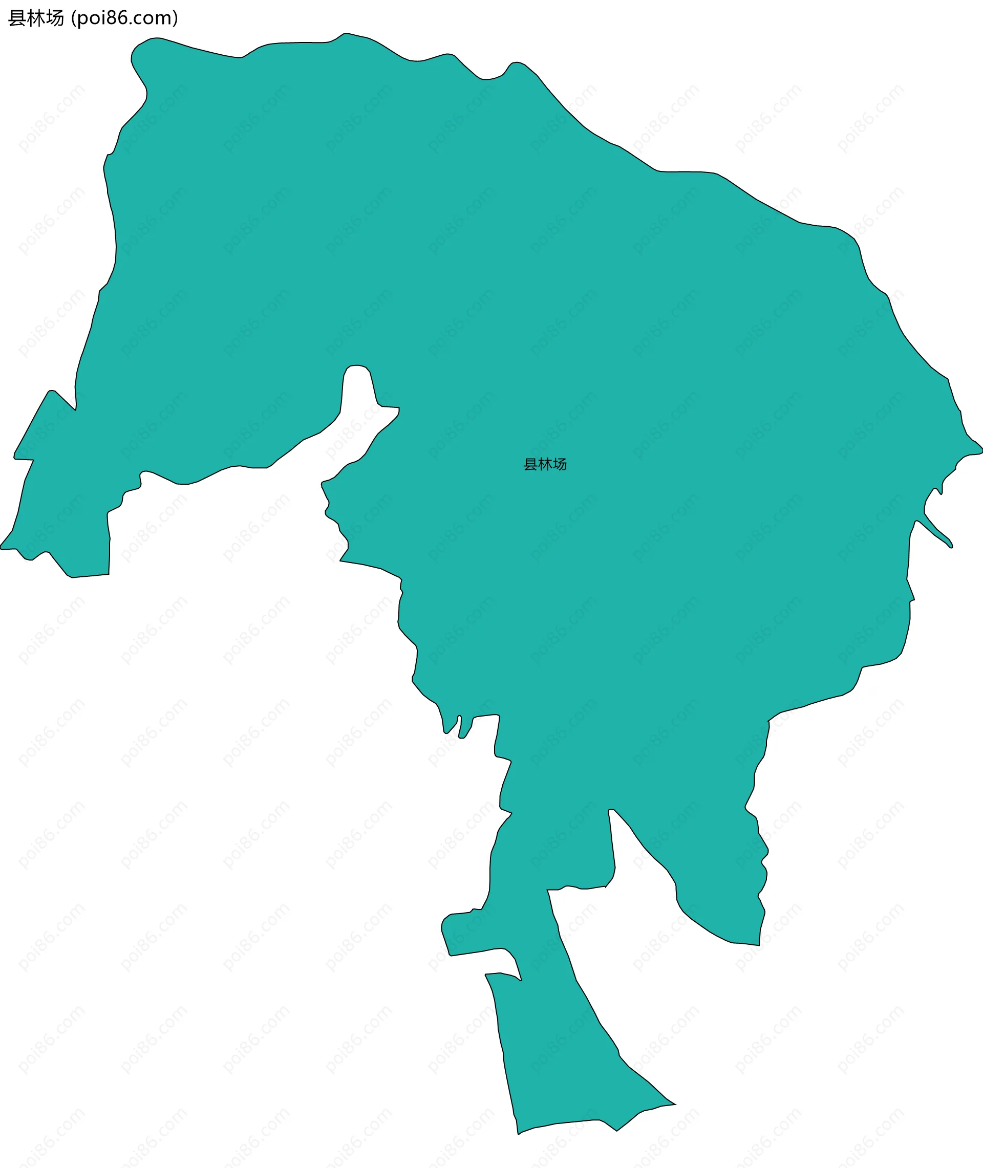 县林场边界地图