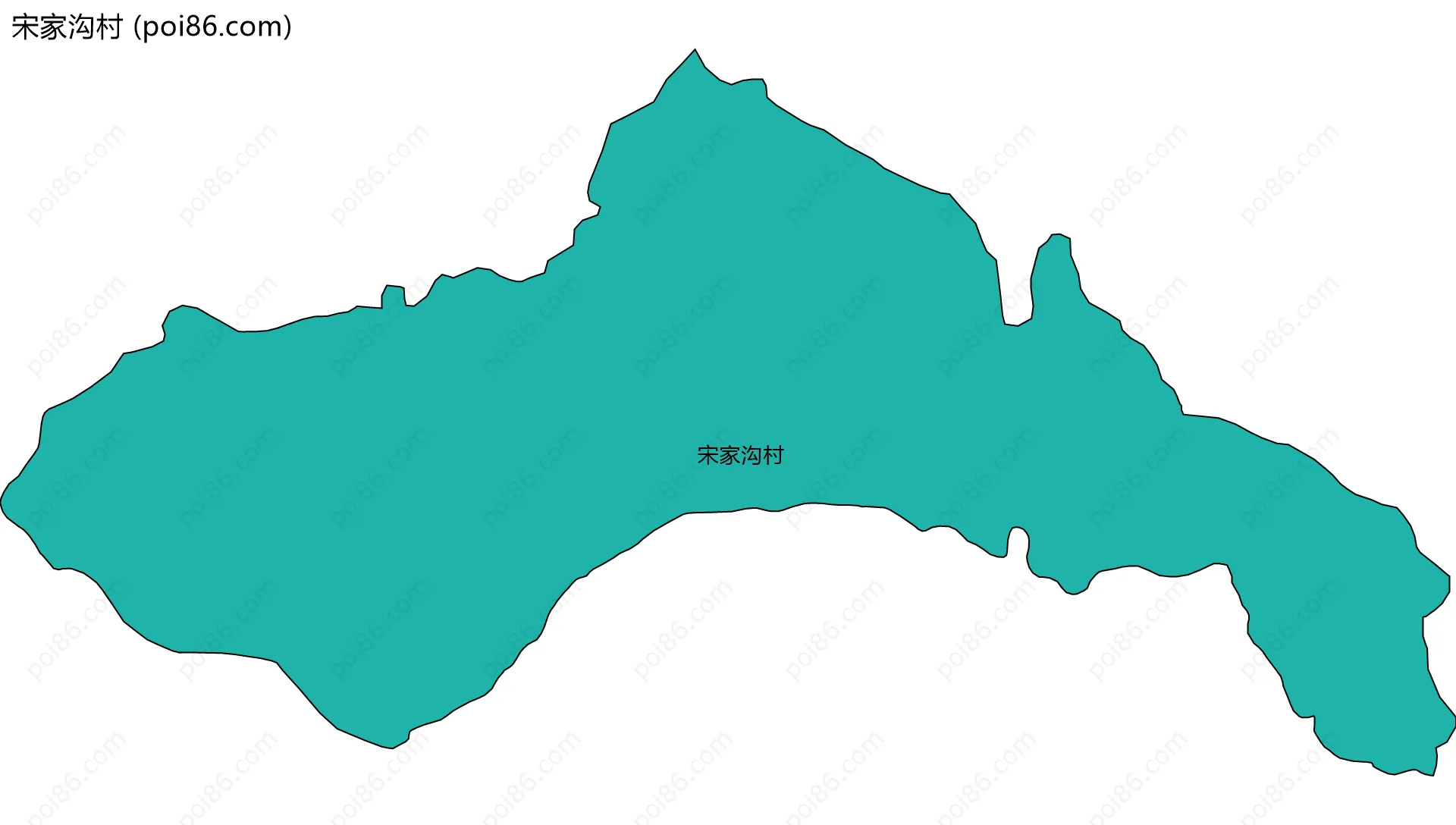 宋家沟村边界地图